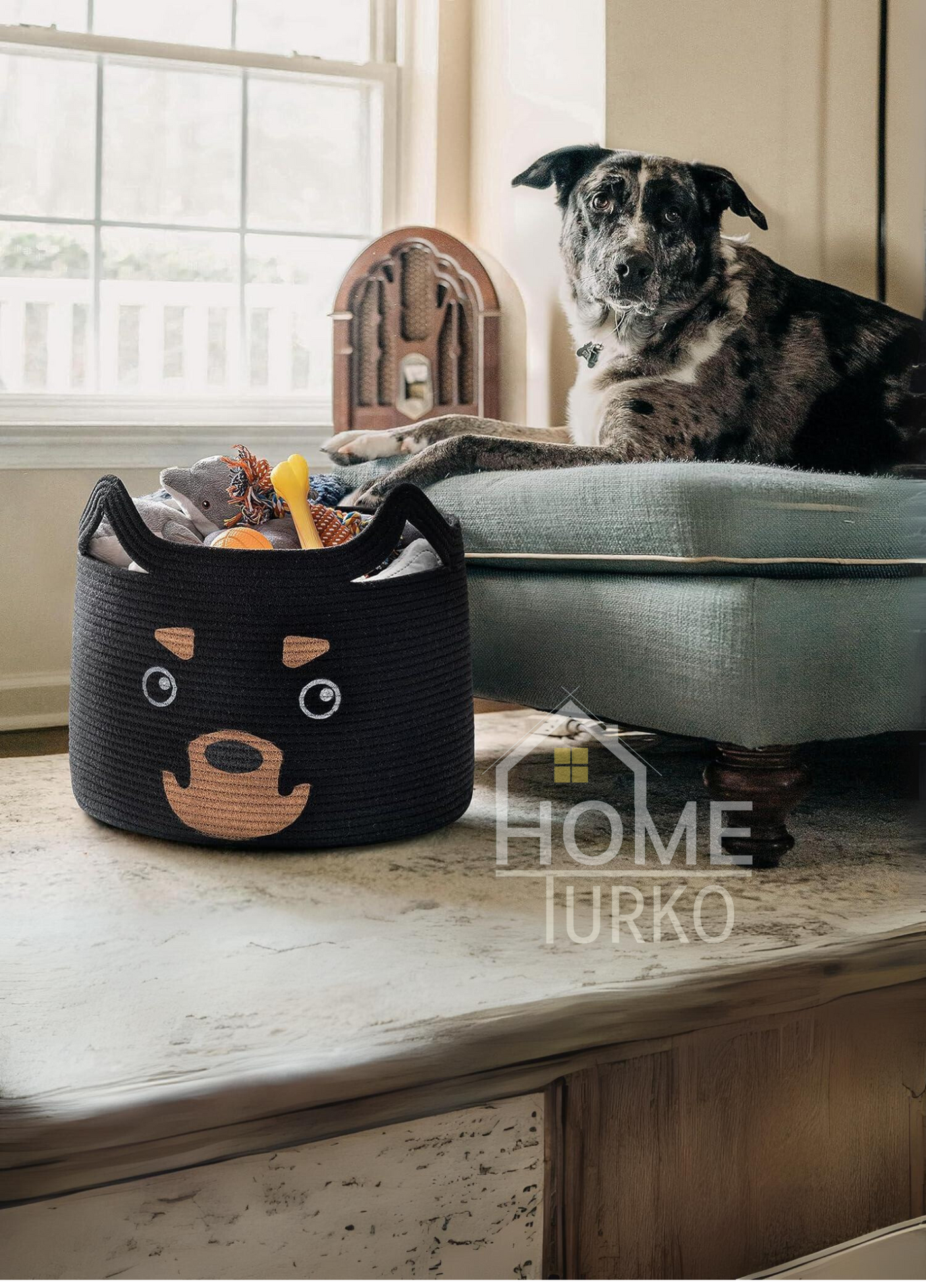 Bohemian Children's Room Toy Basket