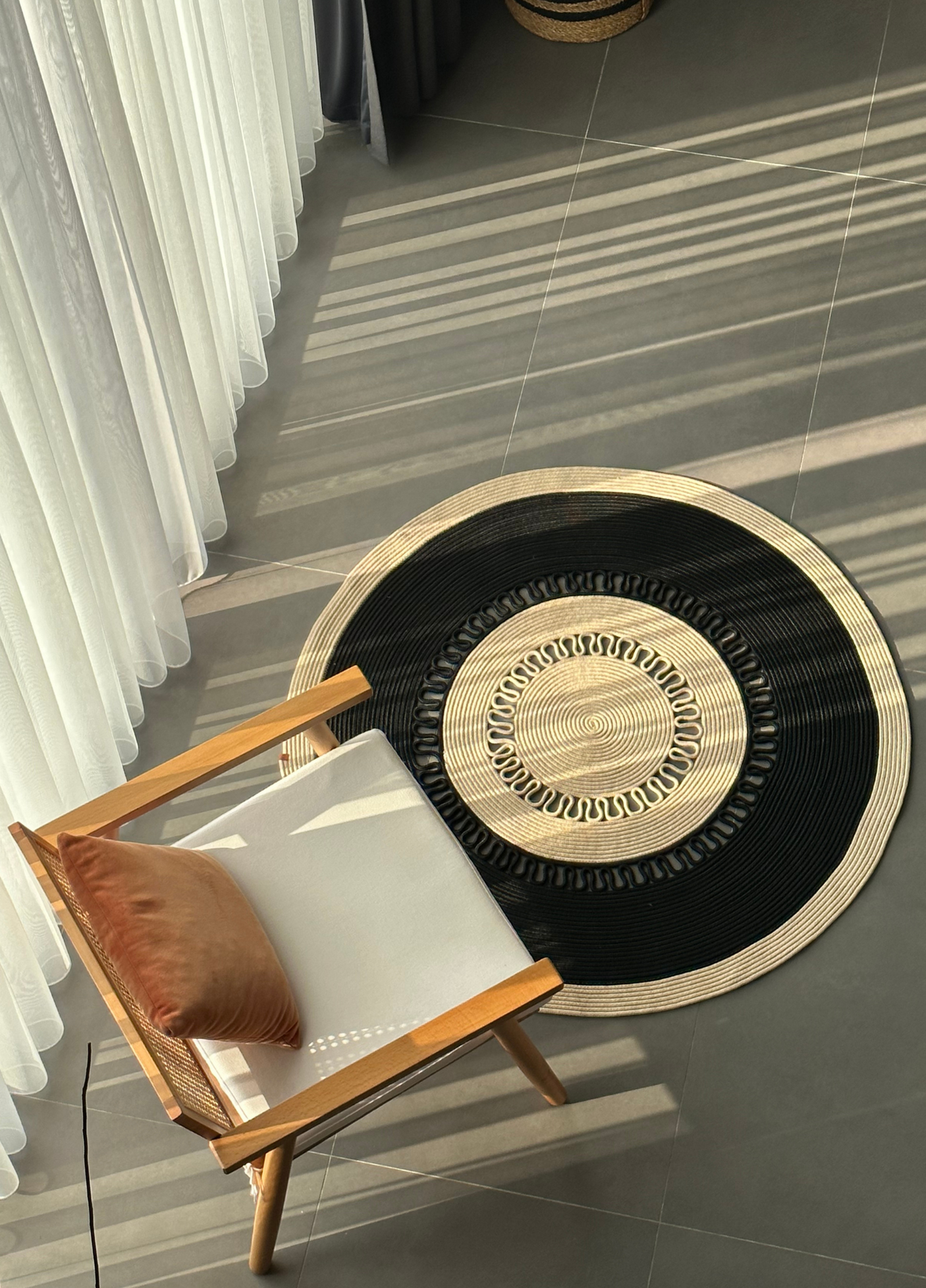 Jute Bohemian Carpet & Rug & Mat