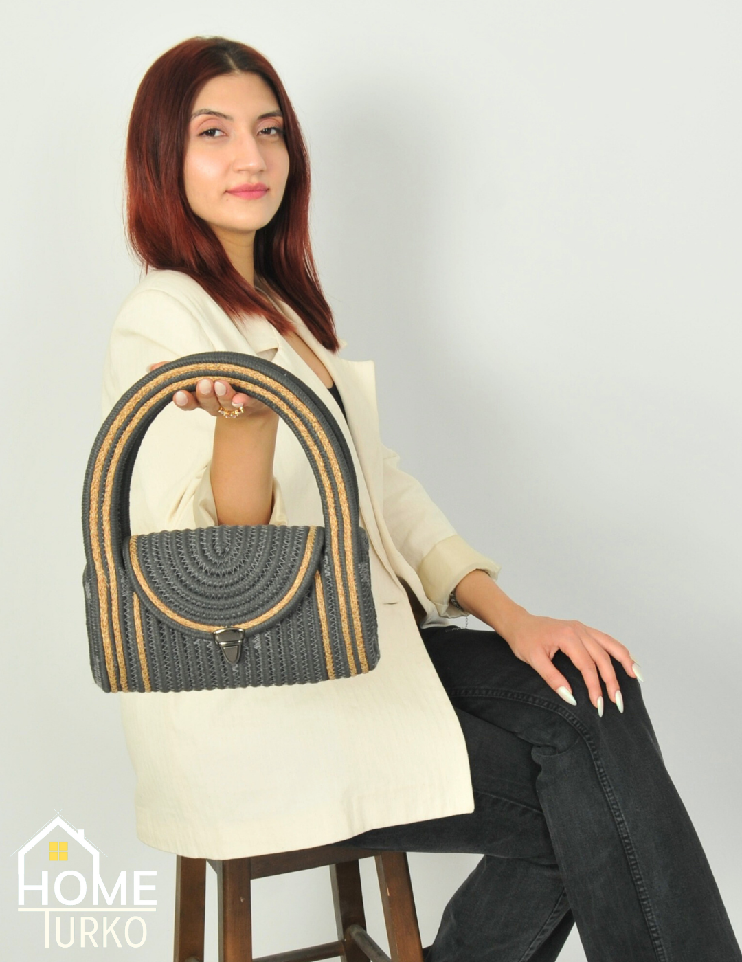 Mini Jute Wicker Clutch