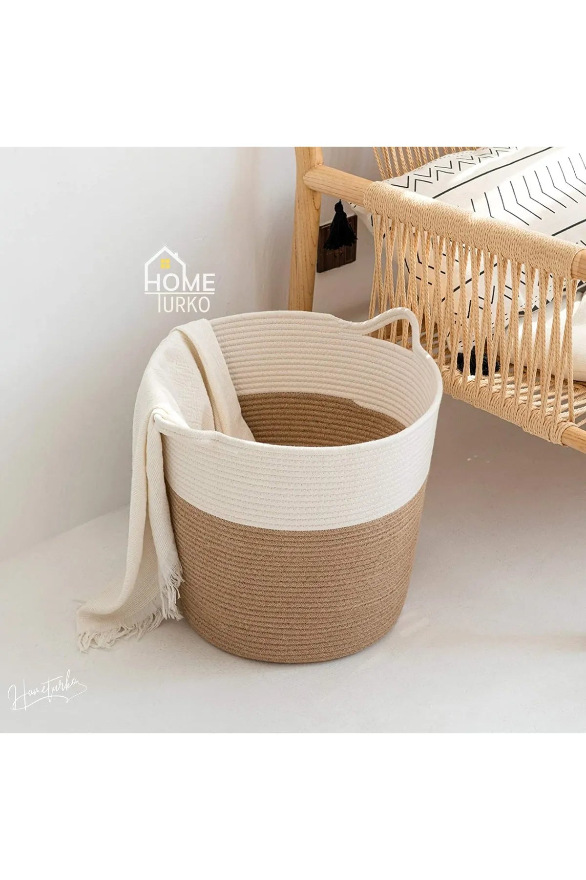 İkili Sepet Takımı / Çamaşır Sepeti / Oyuncak Sepeti / Saksı