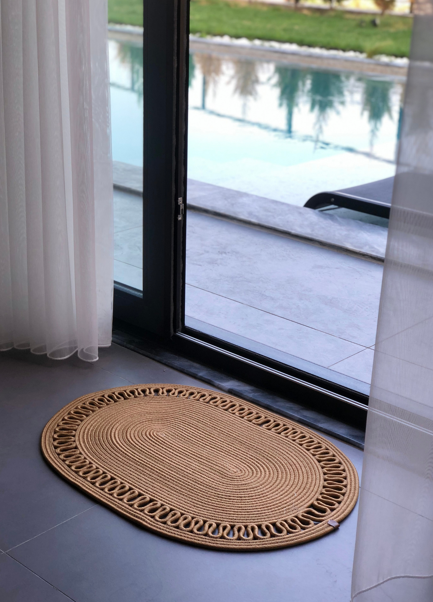 Jute Bohemian Patterned Doormat