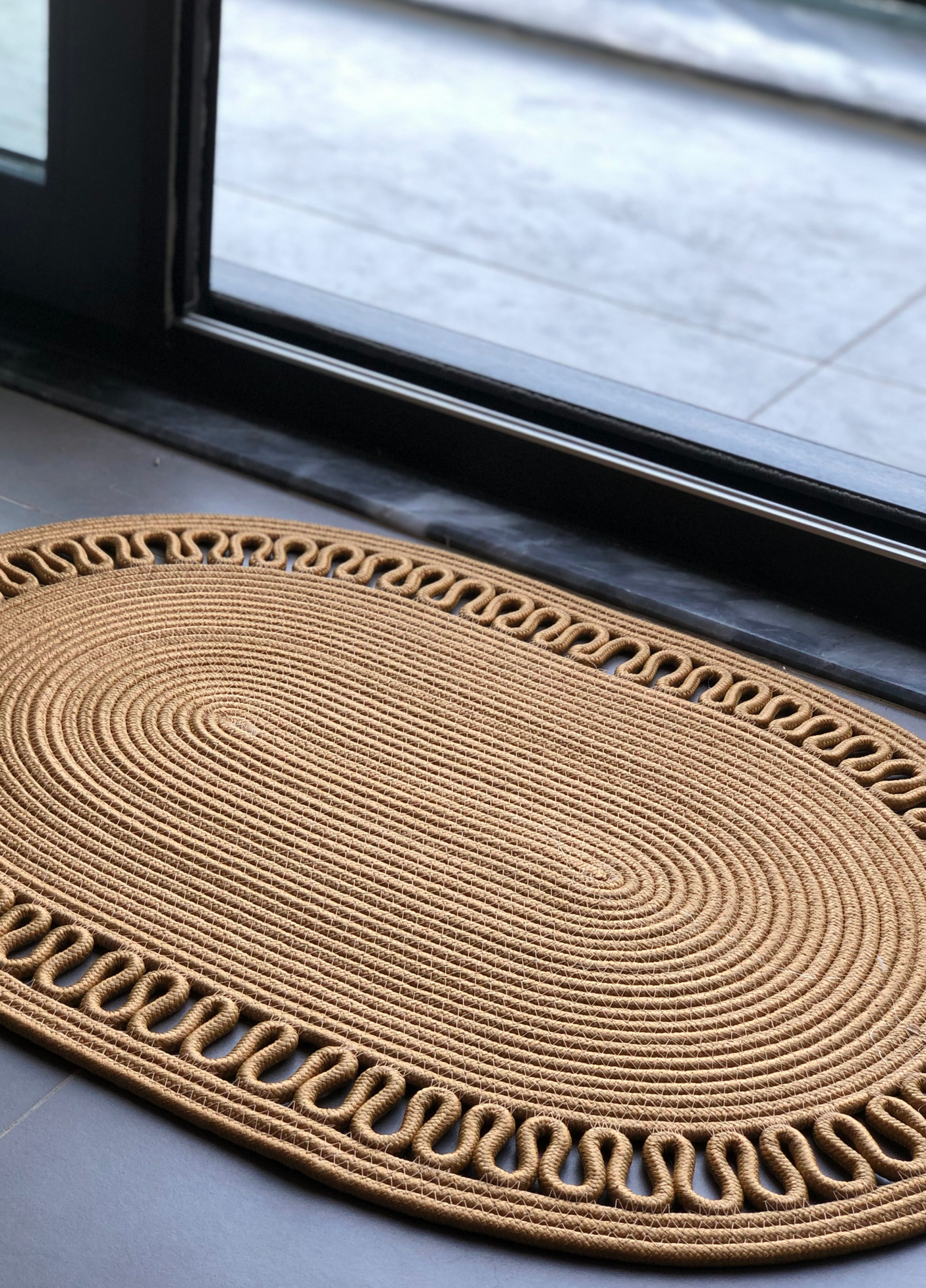 Jute Bohemian Patterned Doormat