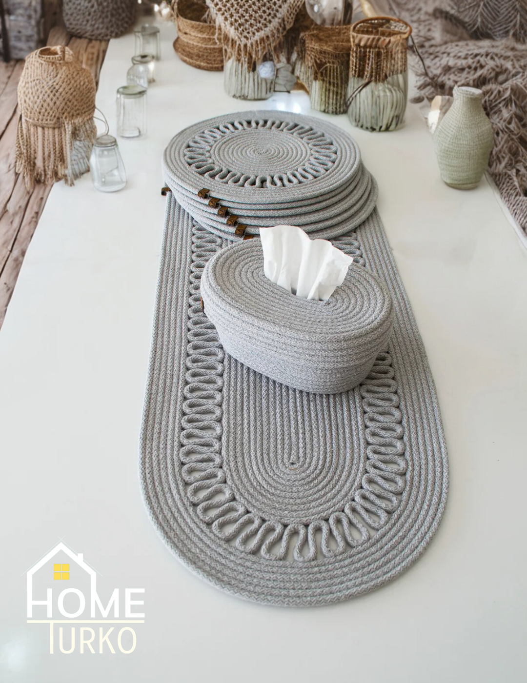 Presentation Set, Napkin Holder and Dispenser Runner