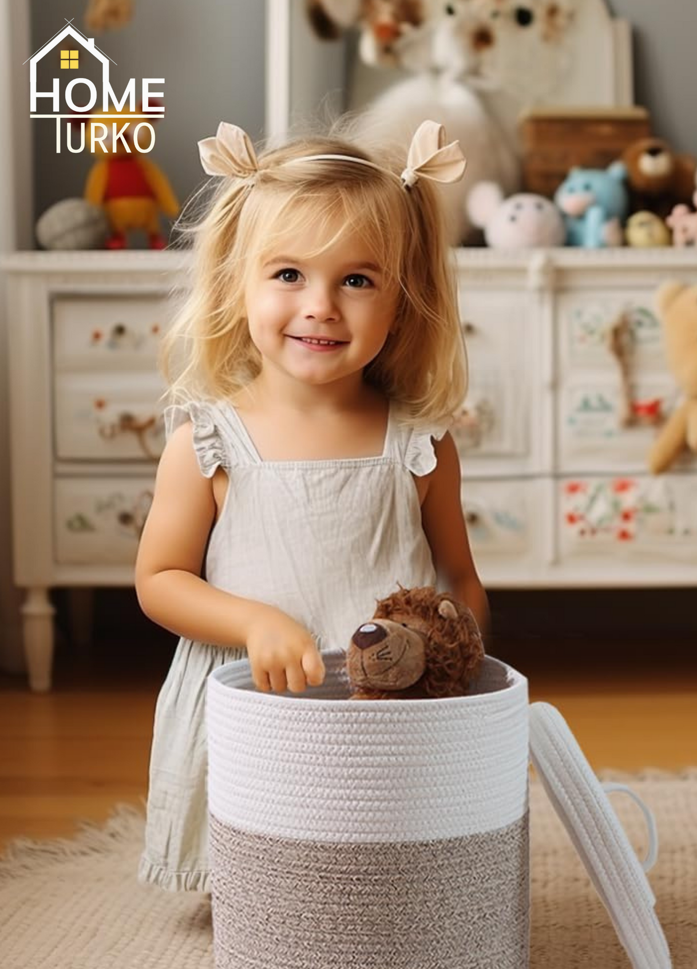 Laundry Basket Organizer Basket with Lid