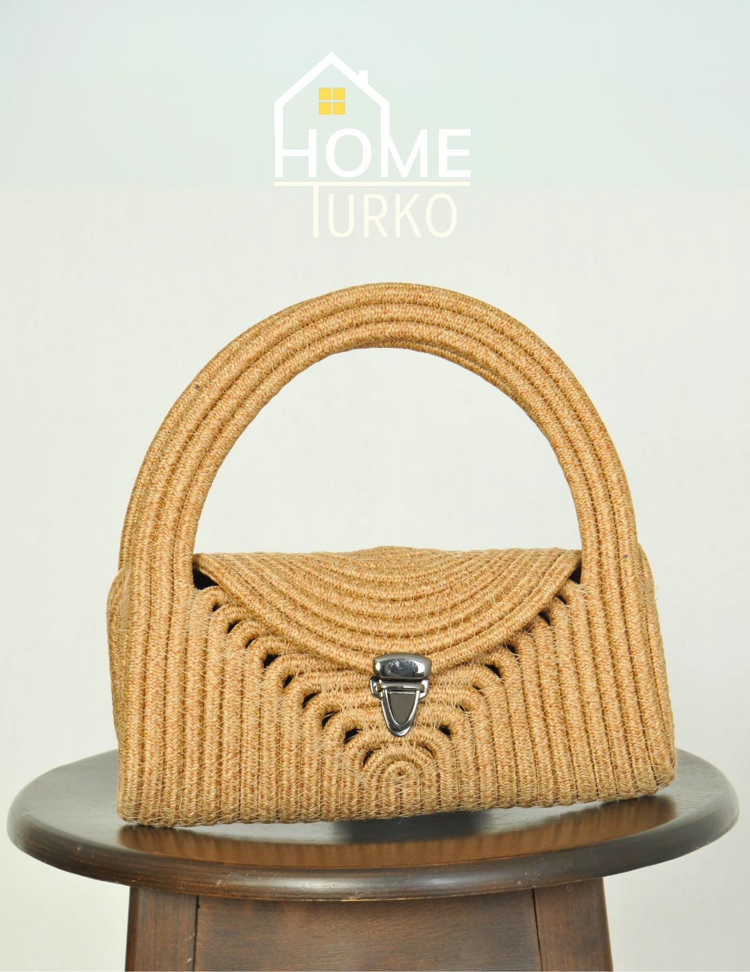 Mini Jute Wicker Clutch