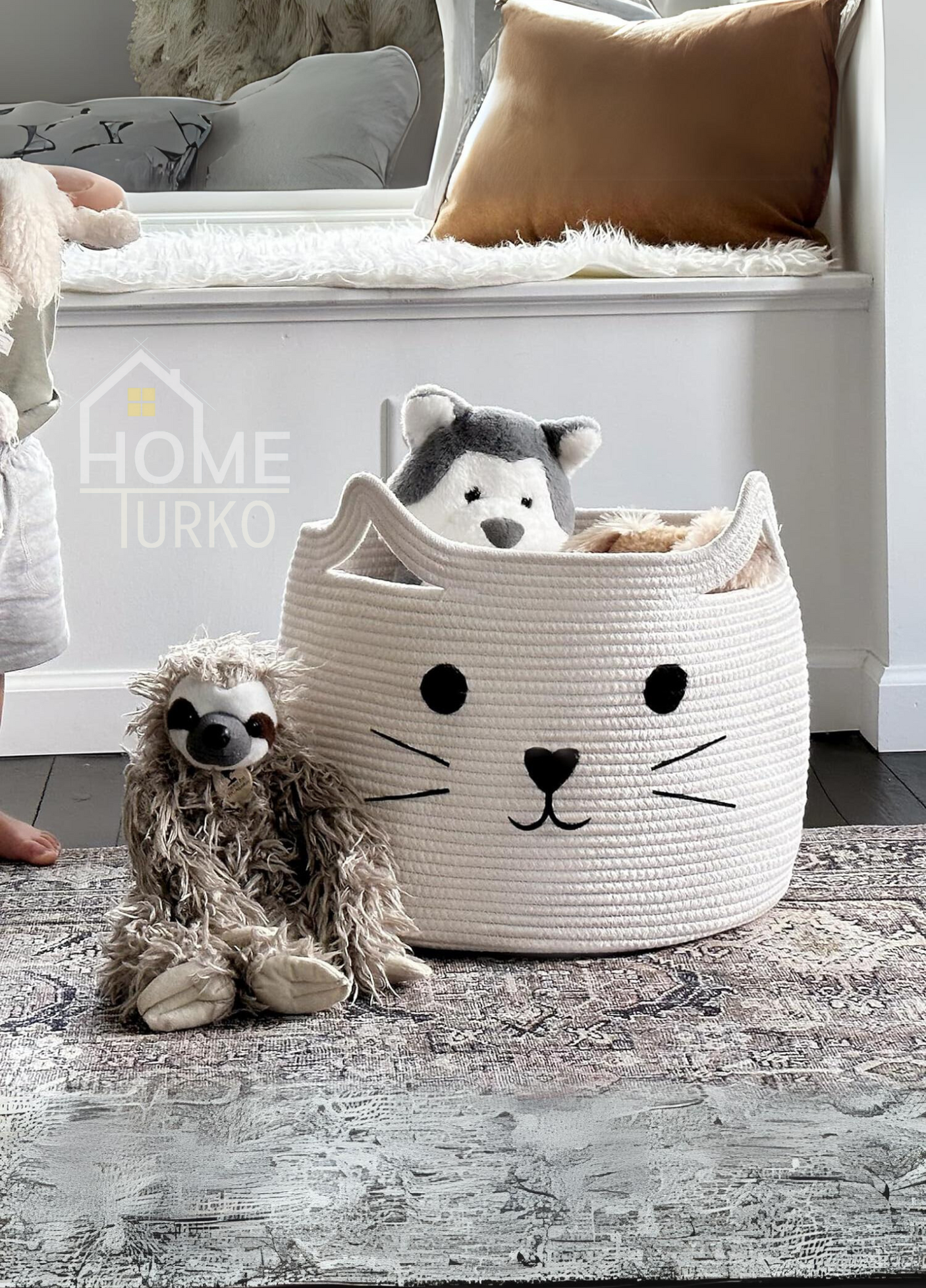 Bohem Çocuk Odası Oyuncak Sepeti