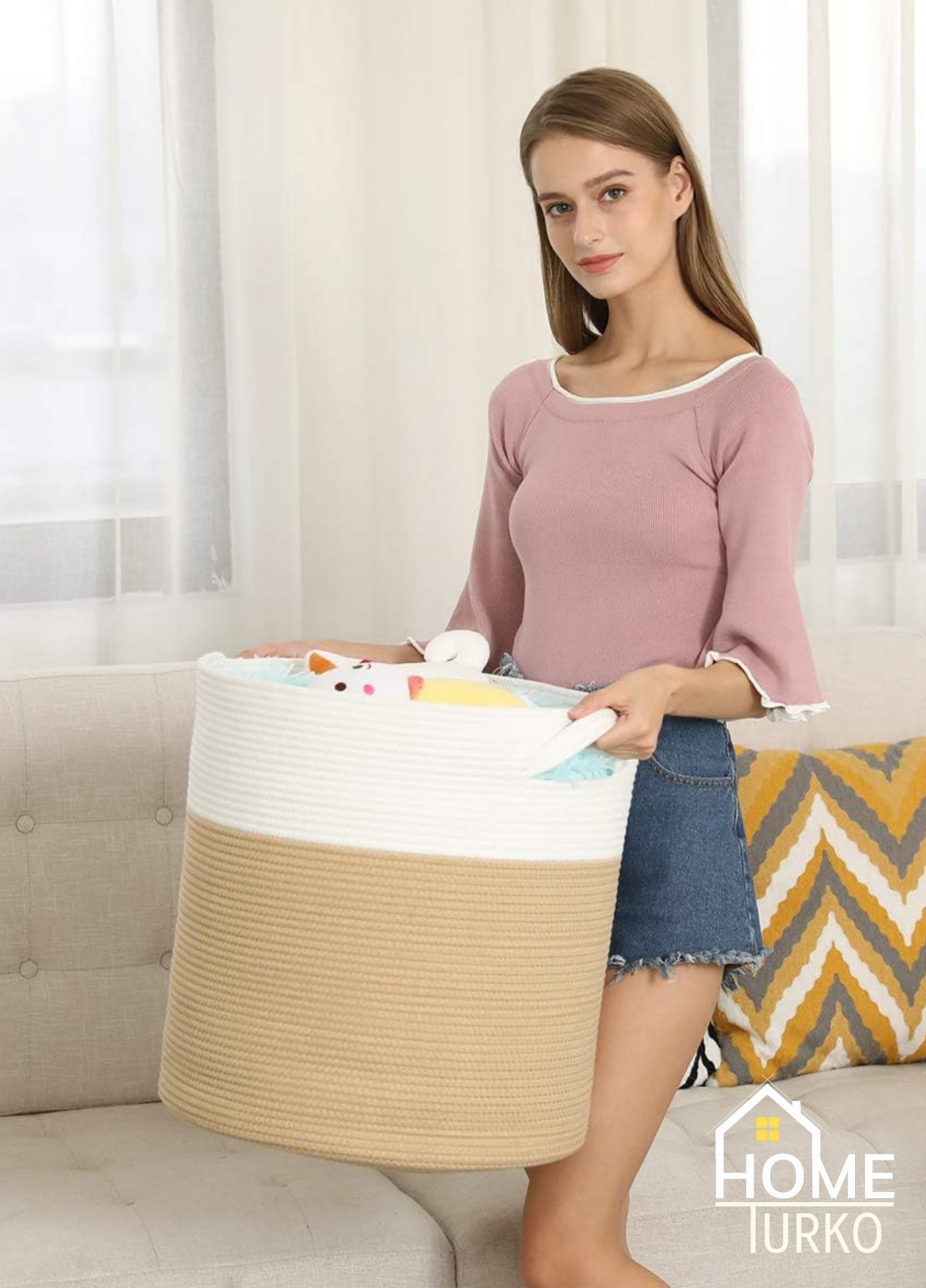 Laundry Basket Organizer Basket with Lid