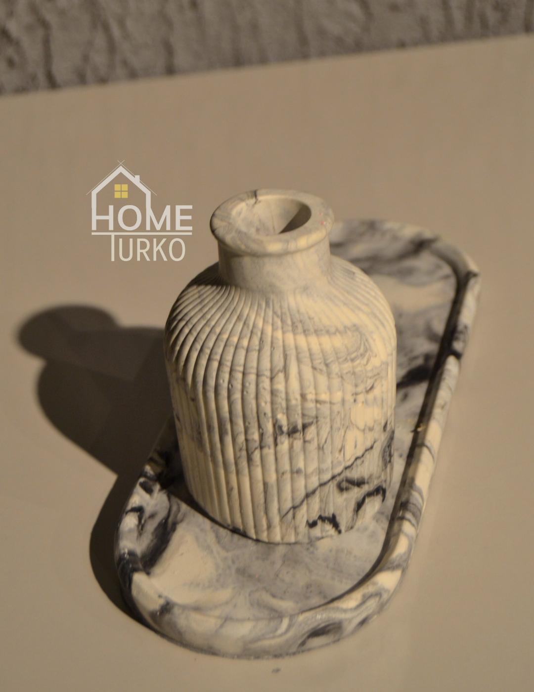 Double Bohemian Figurine and Ornamental Vase