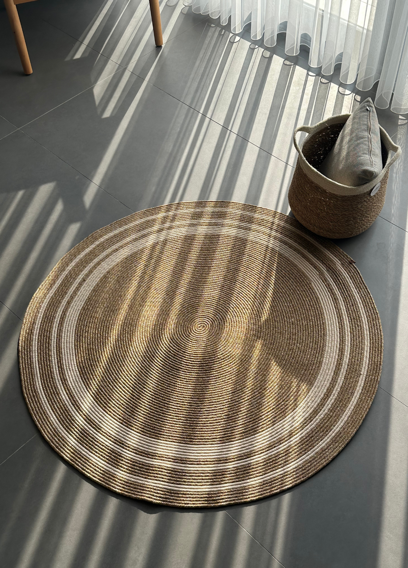 Jute Bohemian Carpet & Rug & Mat