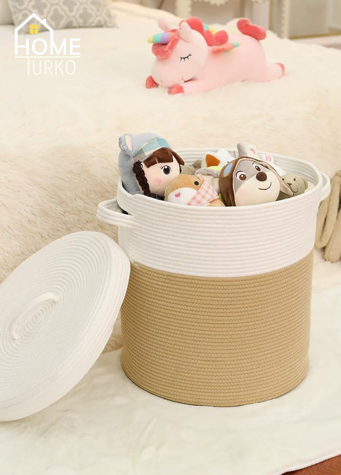 Laundry Basket Organizer Basket with Lid