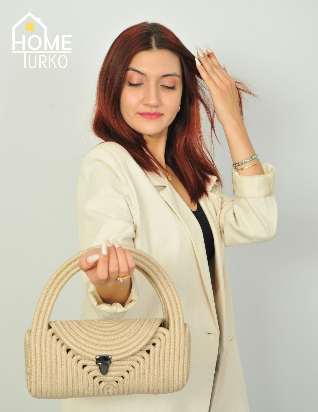 Mini Jute Wicker Clutch