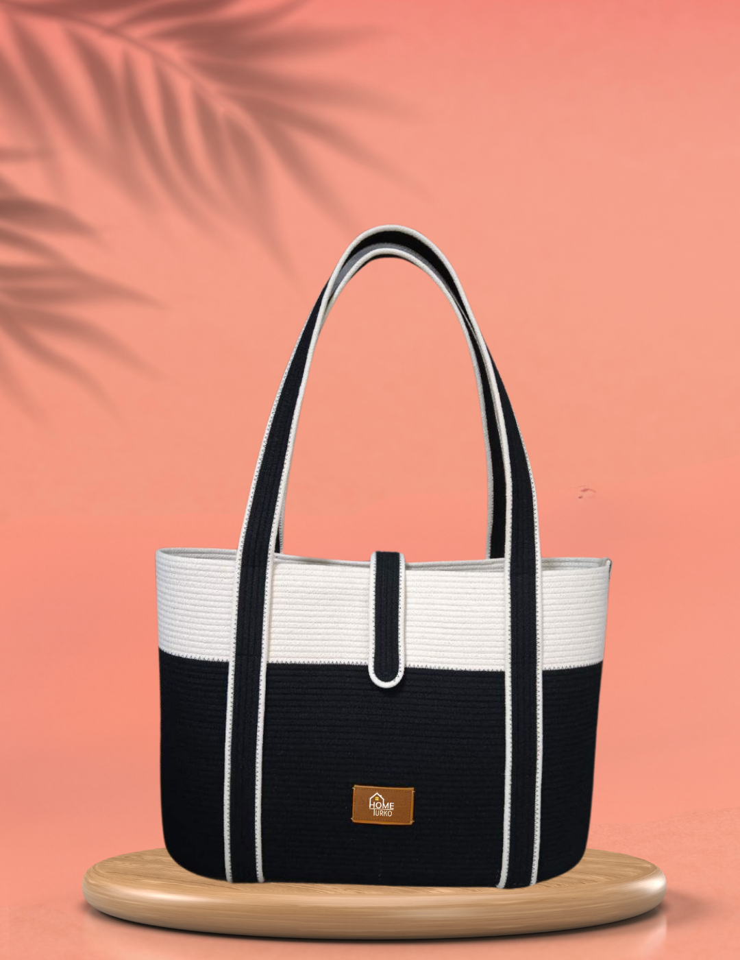 Jute Shoulder Bag Women's Beach Bag