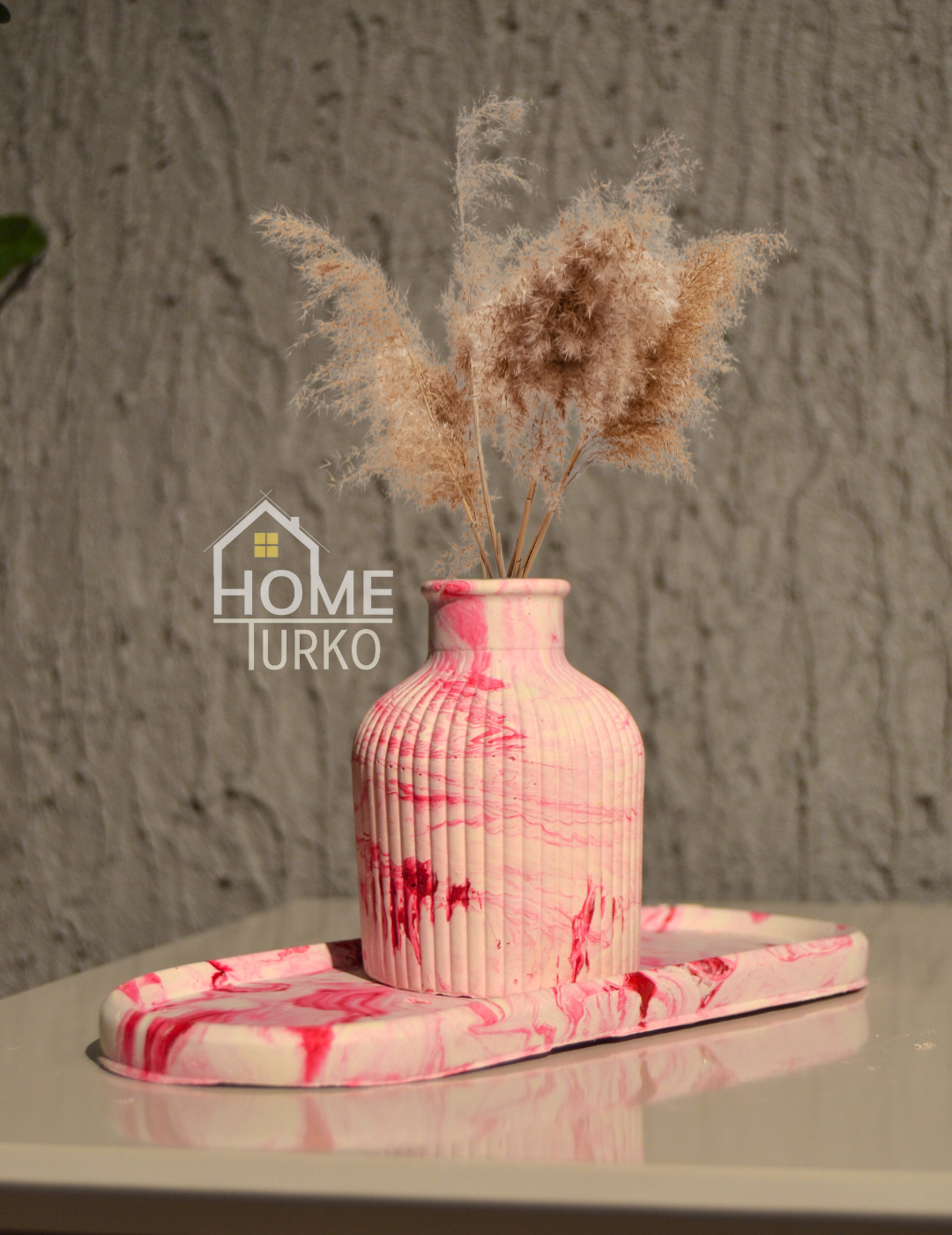 Double Bohemian Figurine and Ornamental Vase