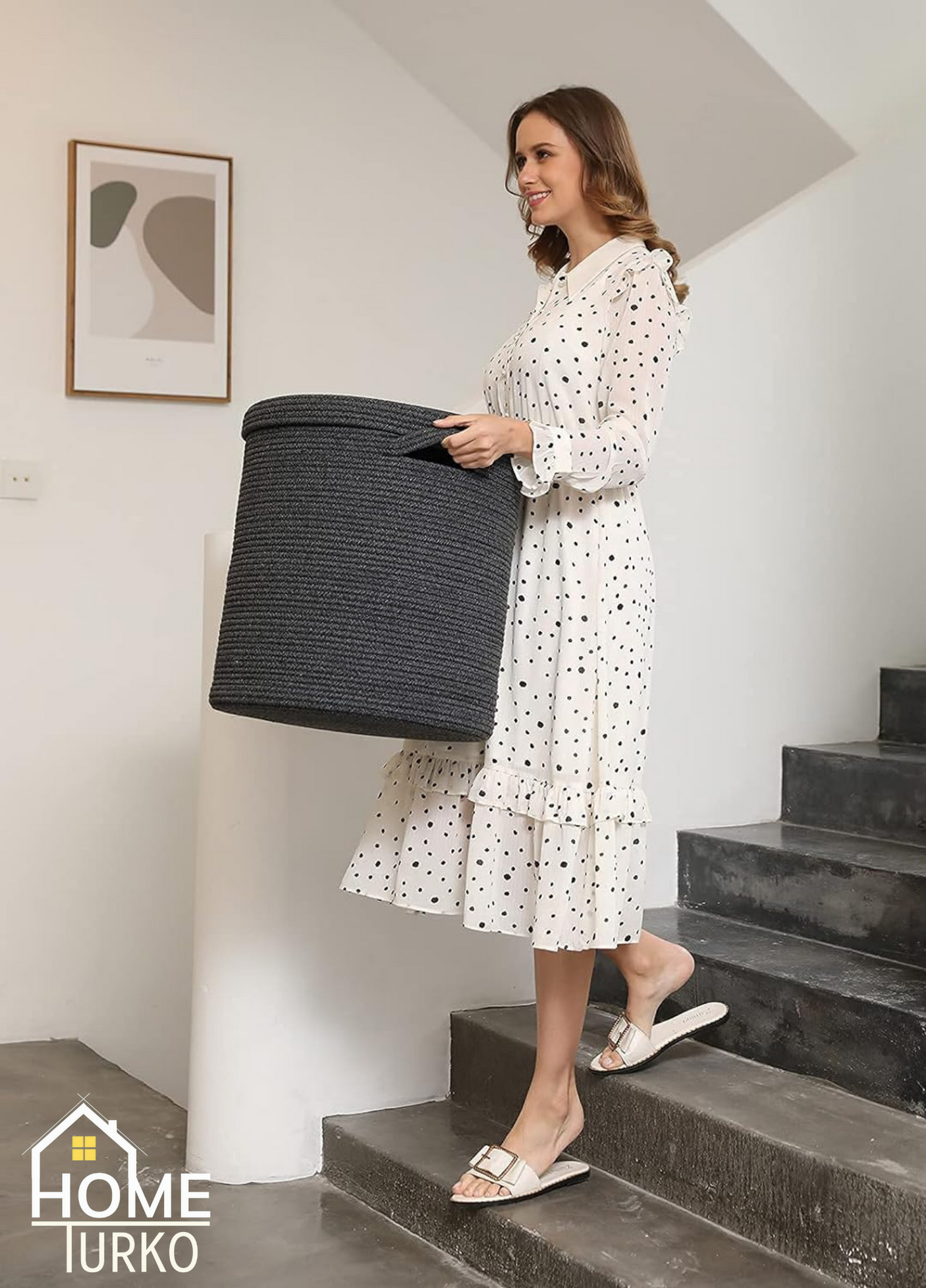 Laundry Basket Organizer Basket with Lid