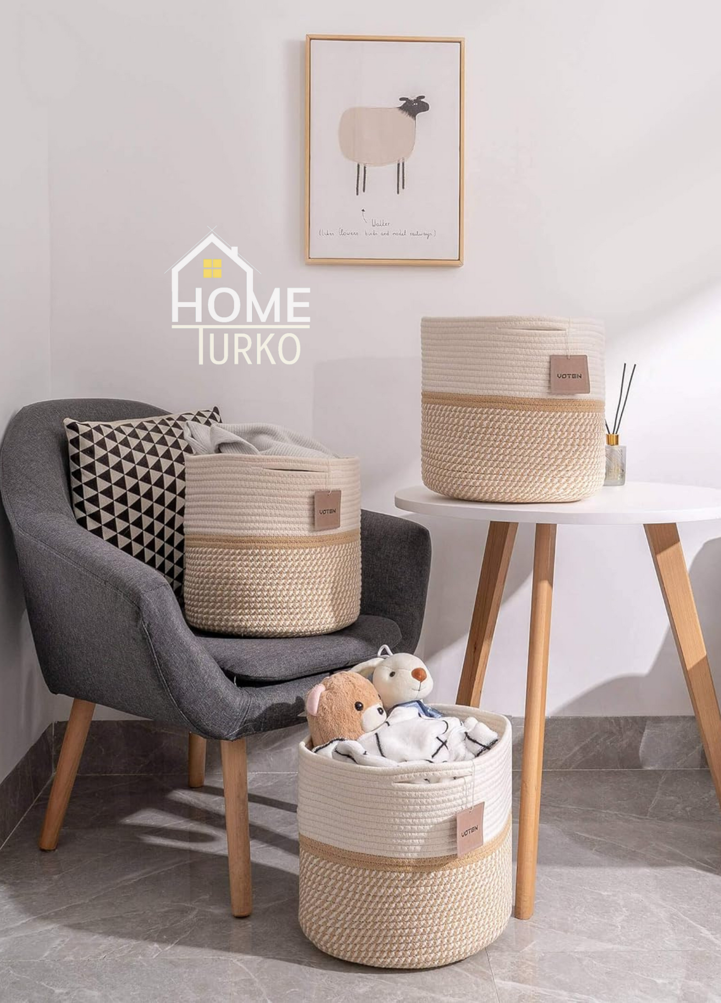 3'lü Saksı / Sepet Takımı