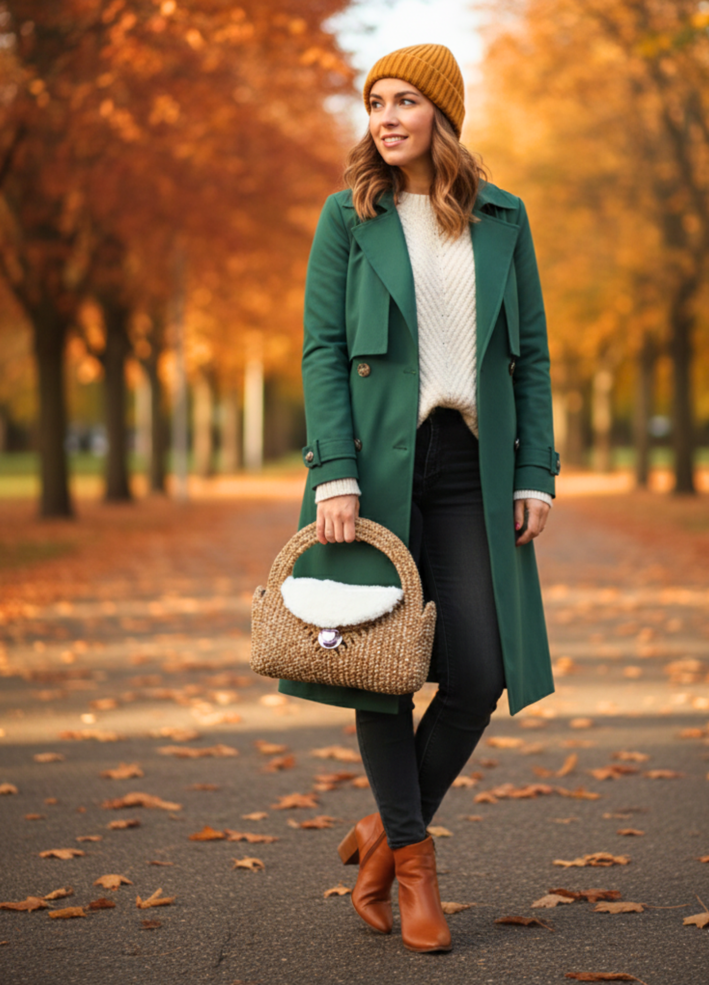 Elegant Handbag and Clutch Bag with Jute Hand Embroidery Details