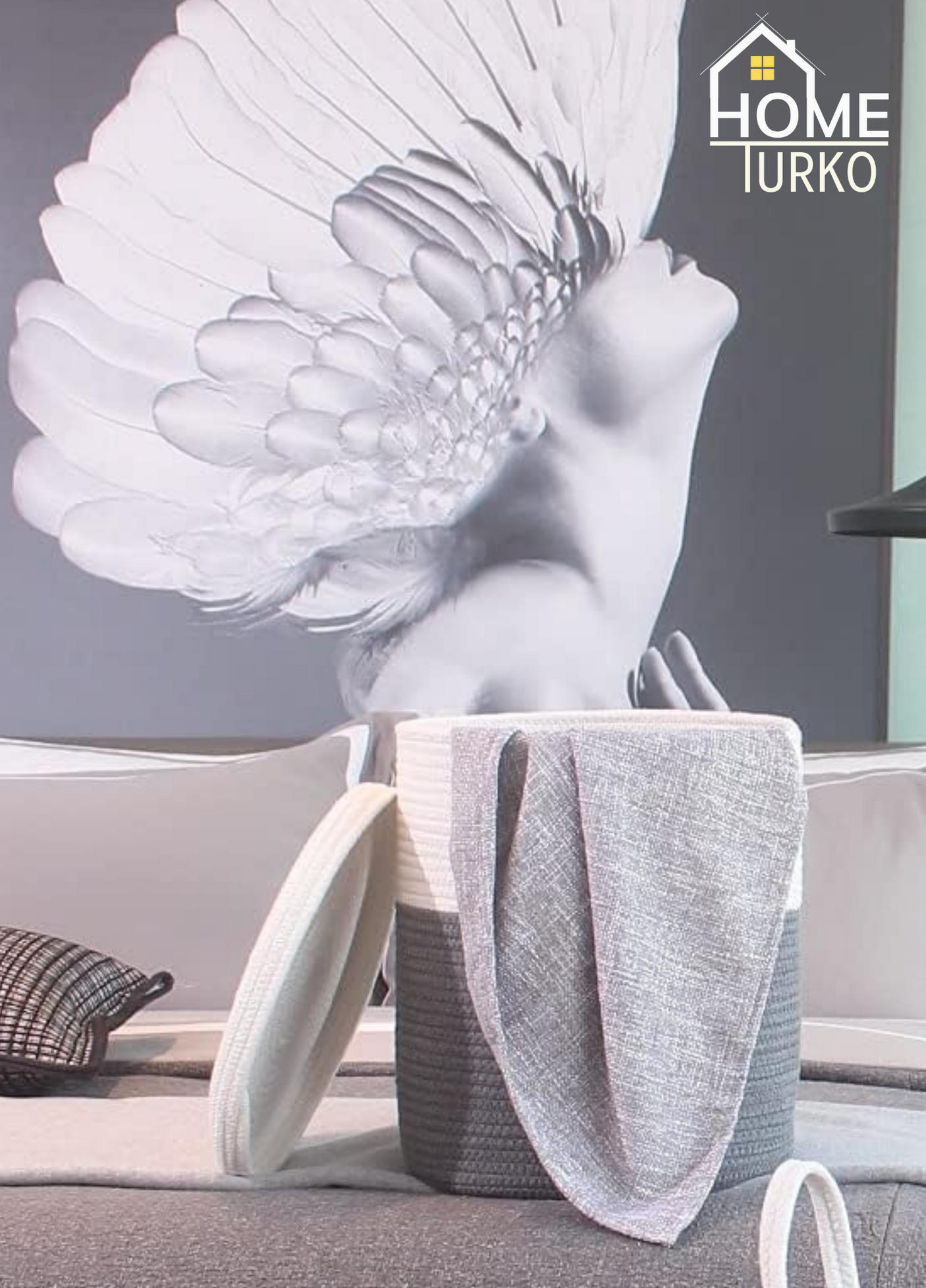 Laundry Basket Organizer Basket with Lid