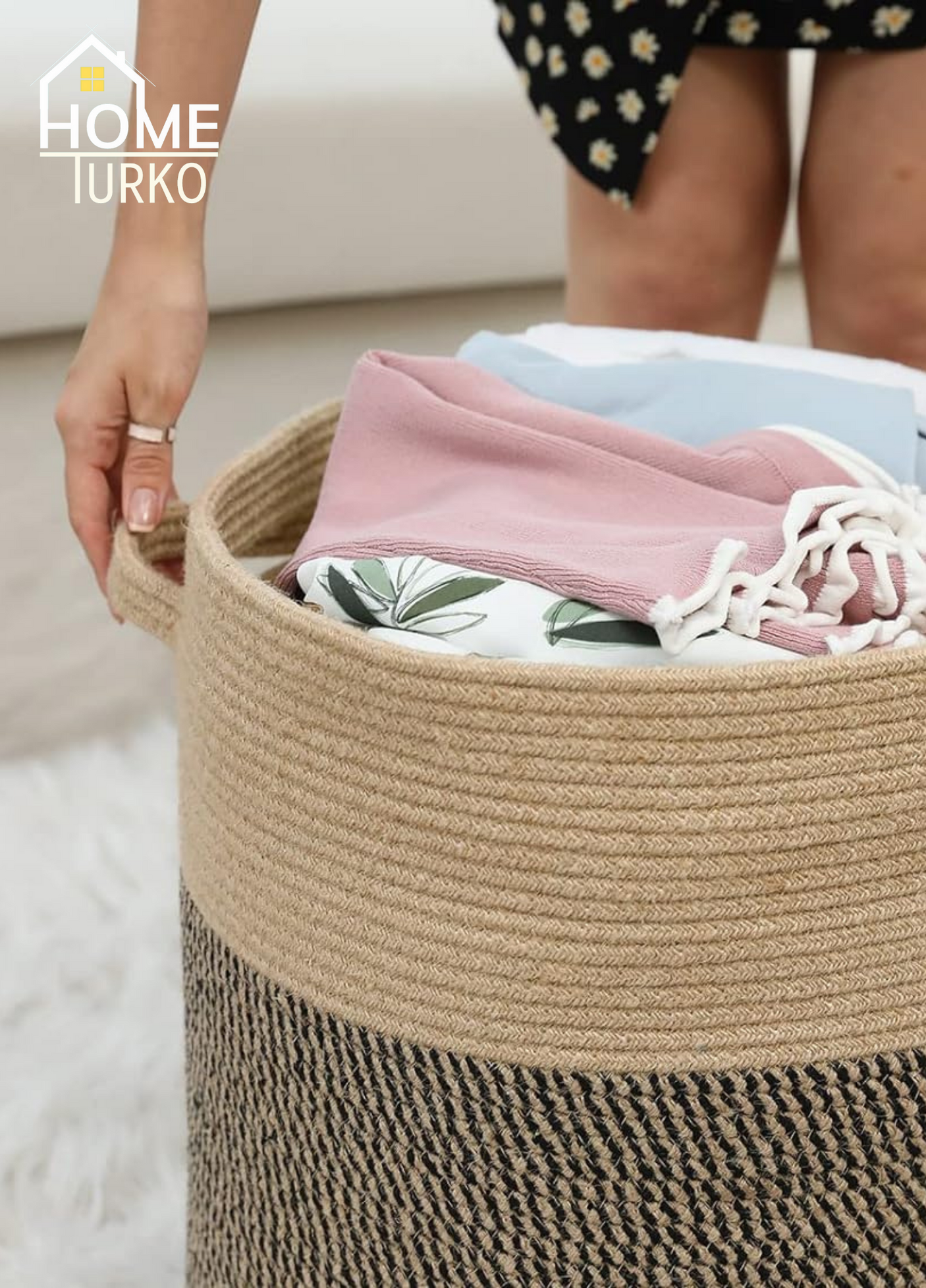 Laundry Basket Organizer Basket with Lid