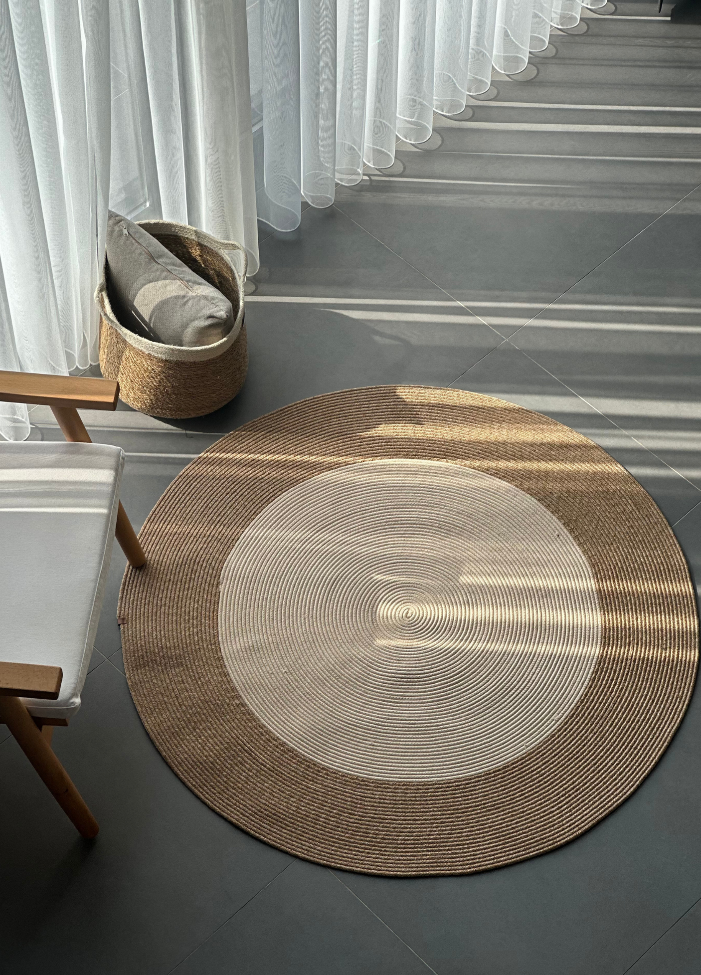 Jute Bohemian Carpet & Rug & Mat