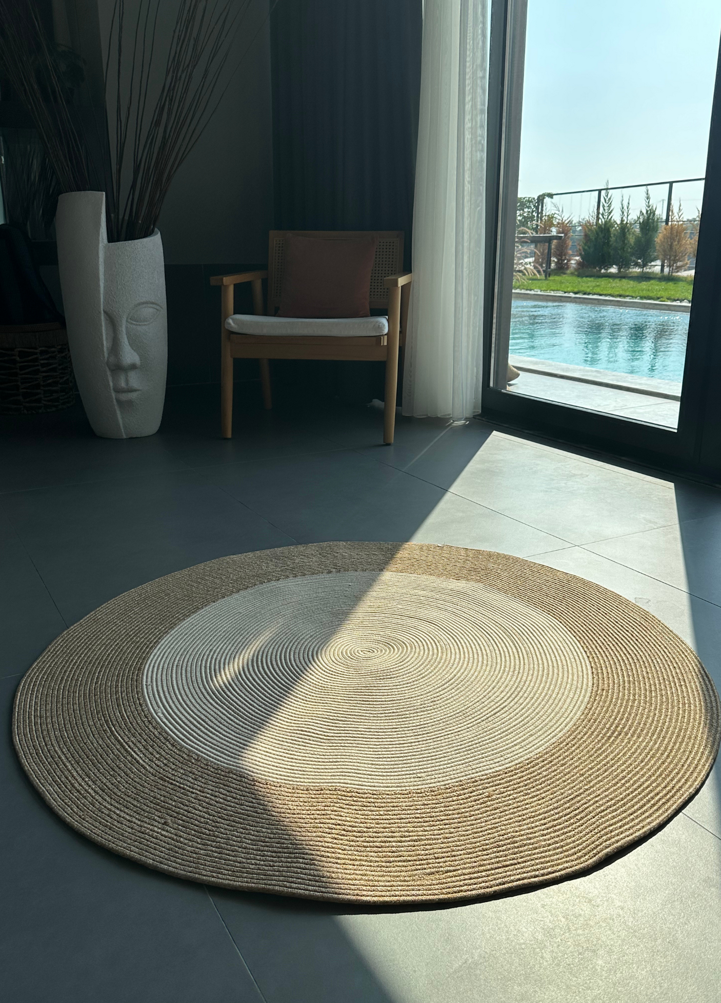 Jute Bohemian Carpet & Rug & Mat