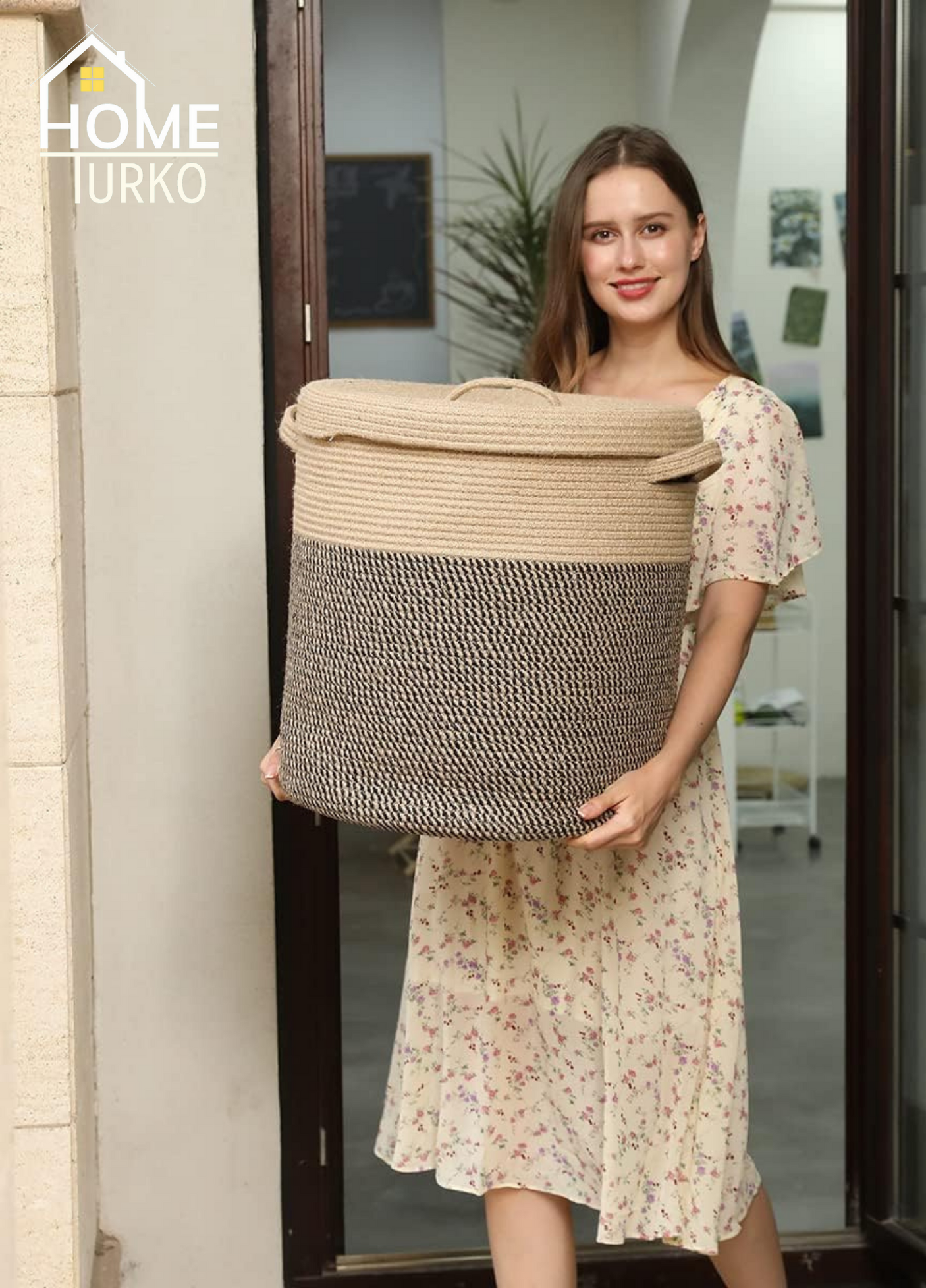 Laundry Basket Organizer Basket with Lid