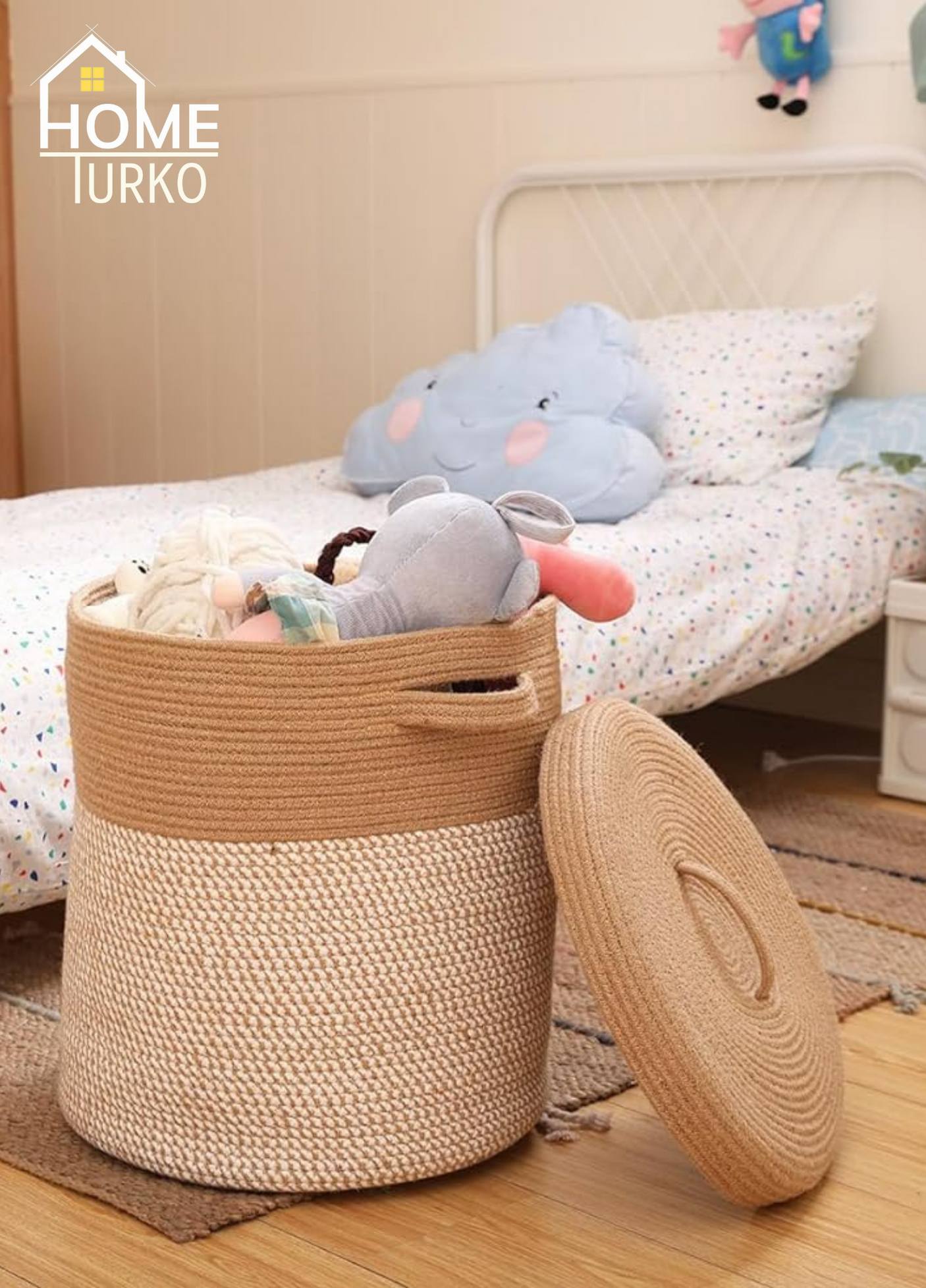 Laundry Basket Organizer Basket with Lid