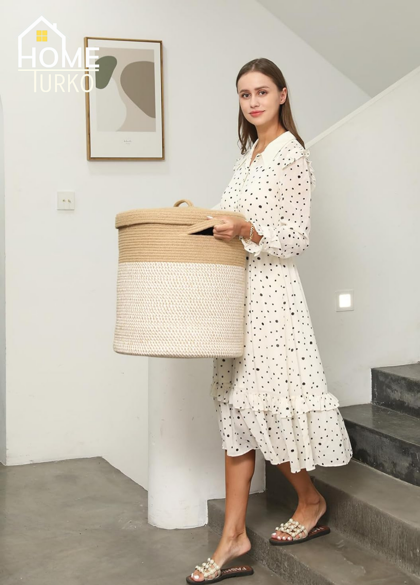 Laundry Basket Organizer Basket with Lid