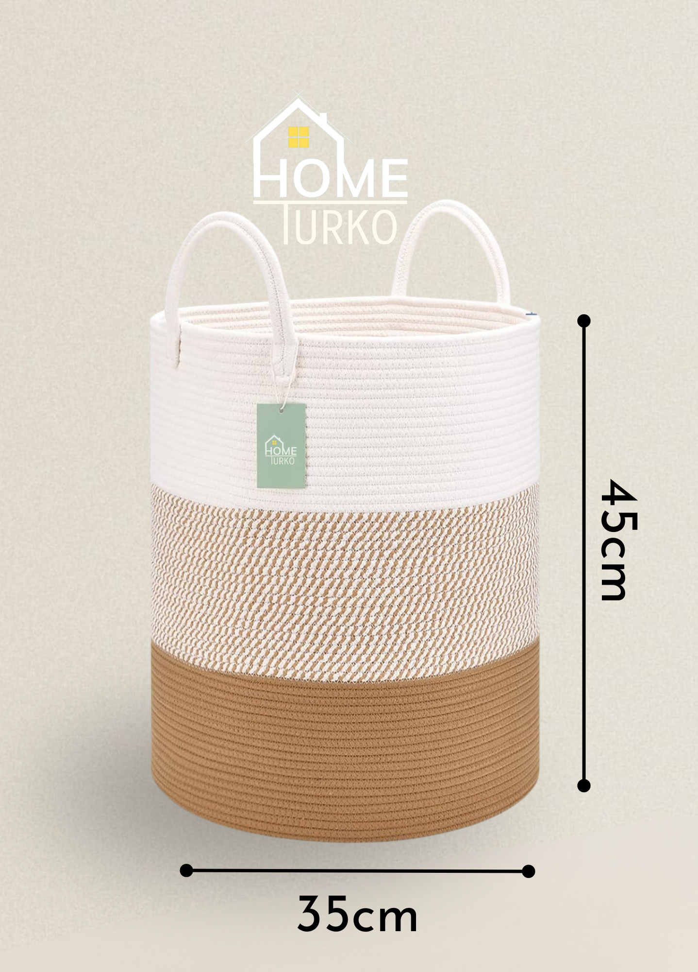 Bohem Kulplu Çamaşır Sepeti / Düzenleyici