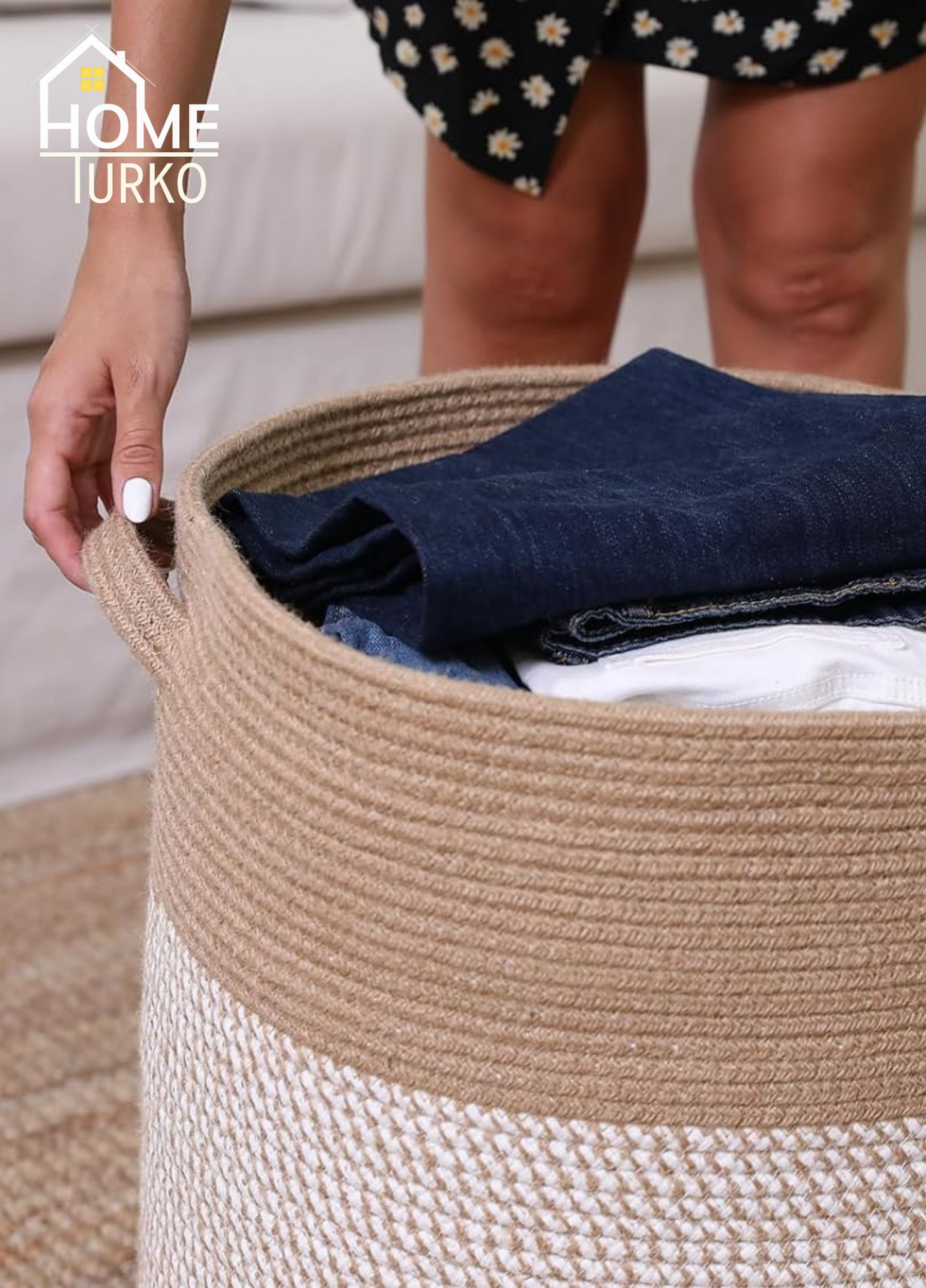 Laundry Basket Organizer Basket with Lid