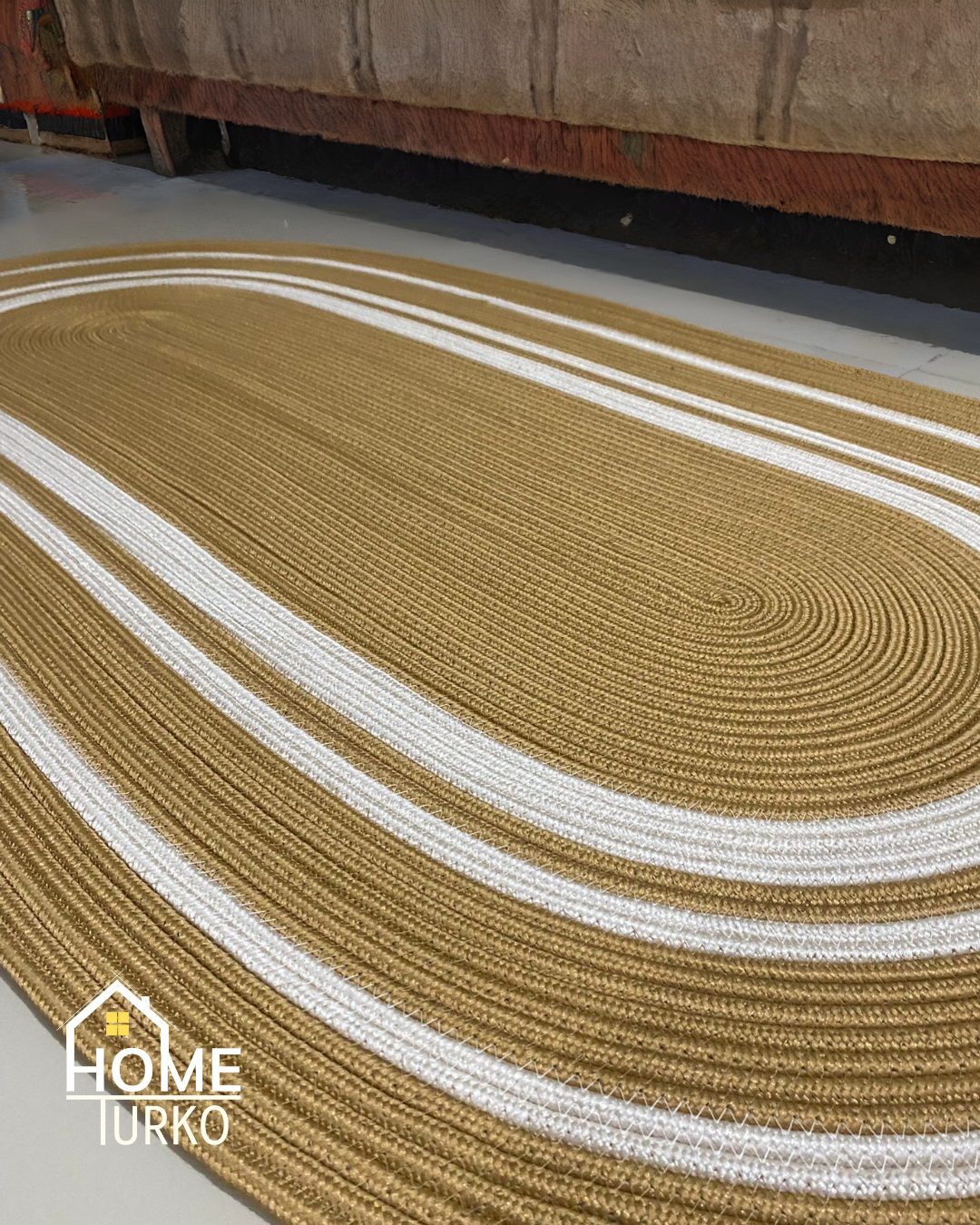 Jute Bohemian Carpet & Rug & Mat