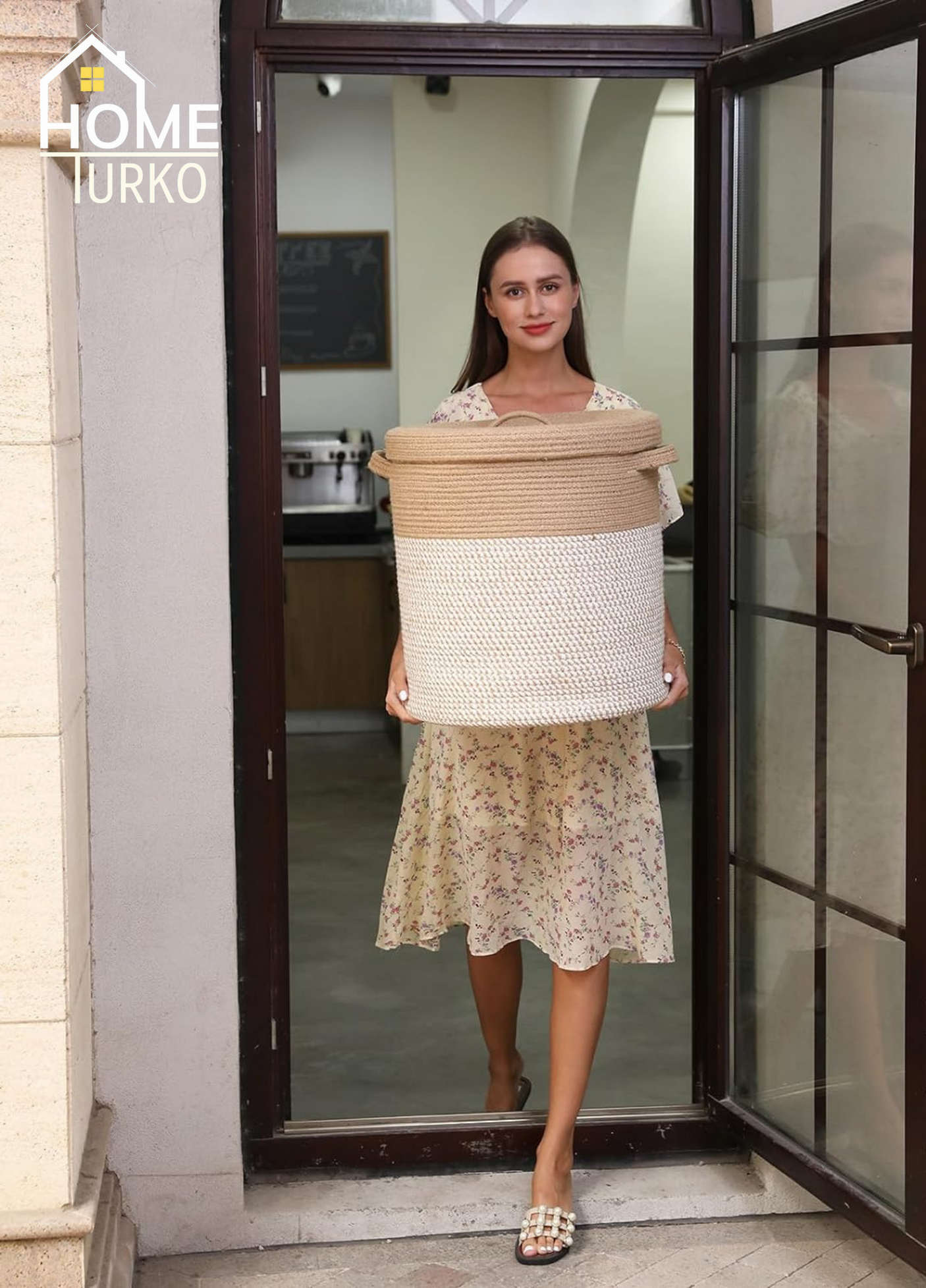 Laundry Basket Organizer Basket with Lid