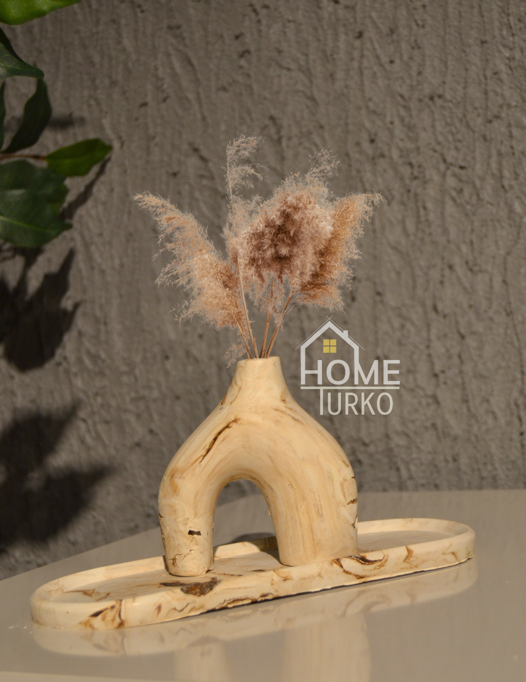 Double Bohemian Figurine and Ornamental Vase