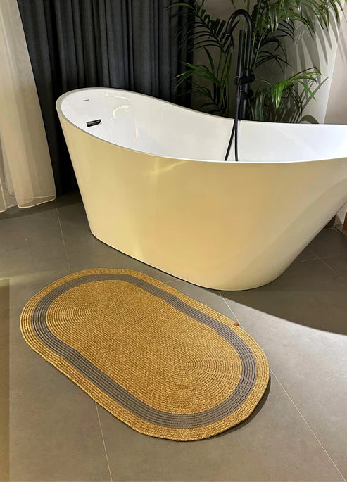 Jute Strip Design Bohemian Rug & Carpet & Mat & Runner