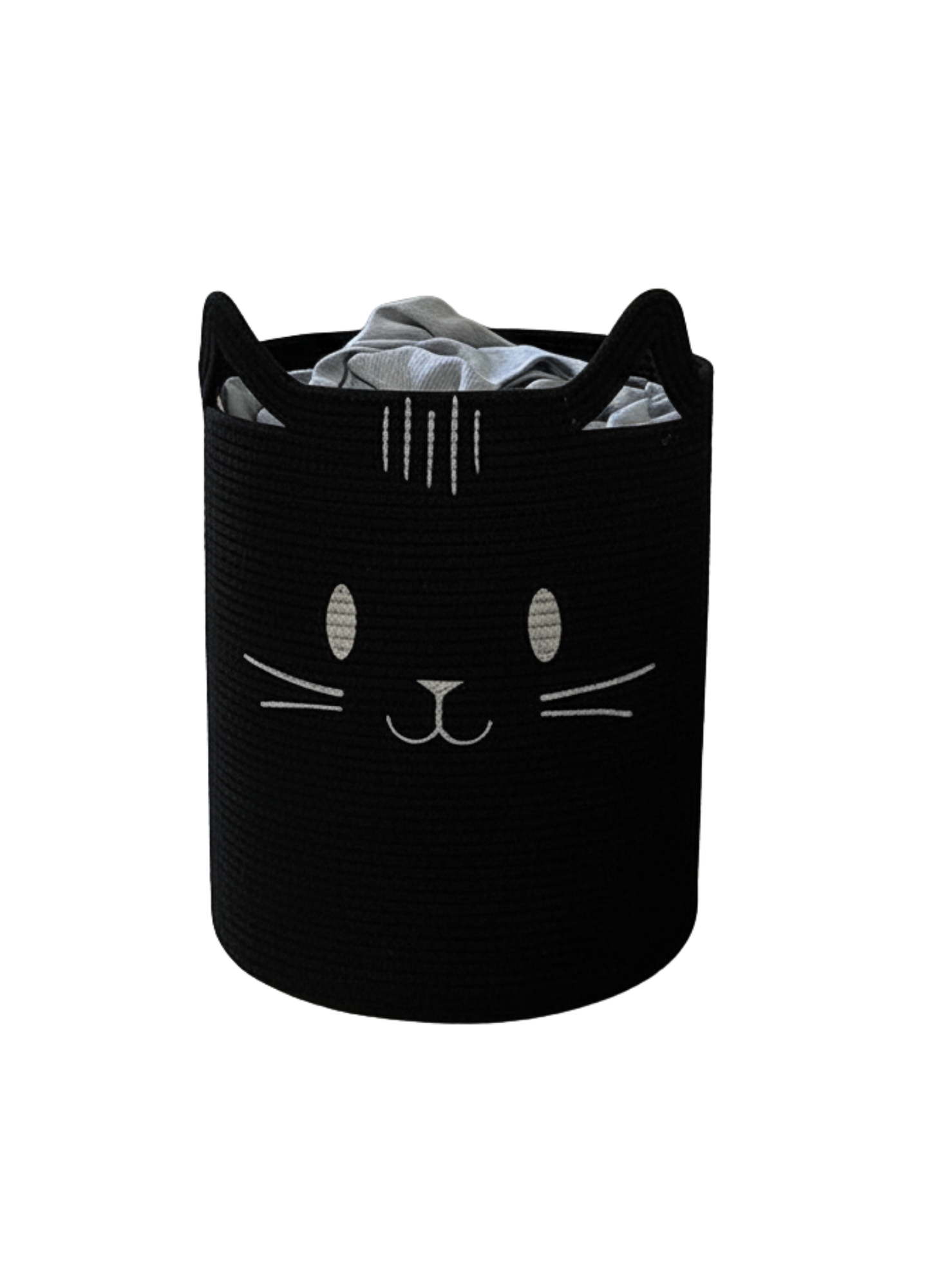 Sevimli Kedi Desenli Çocuk Odası Sepeti