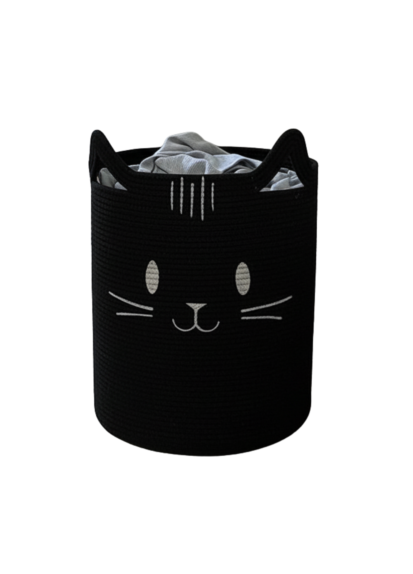 Sevimli Kedi Desenli Çocuk Odası Sepeti