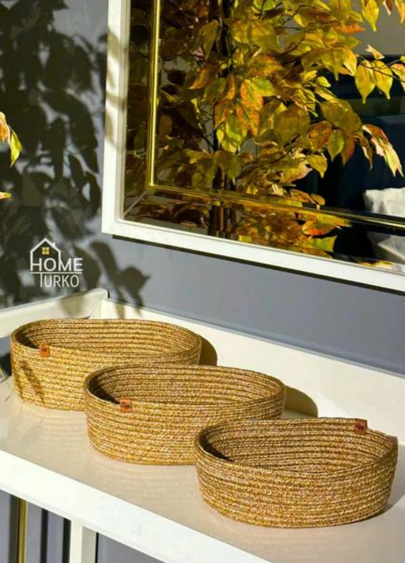 Triple Bohemian Organizer Basket Set