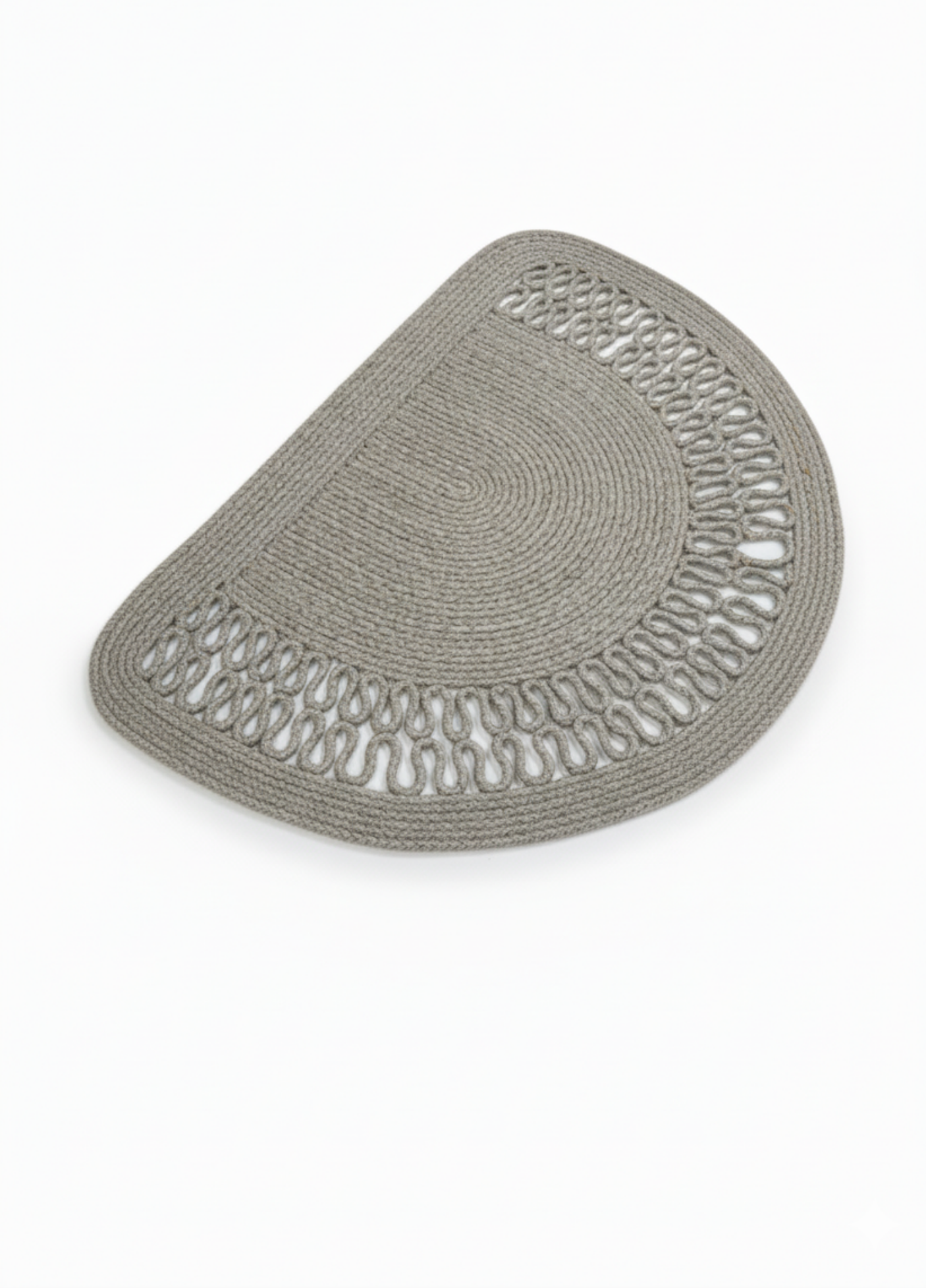 HomeAura Natural Jute Pattern Detailed Doormat