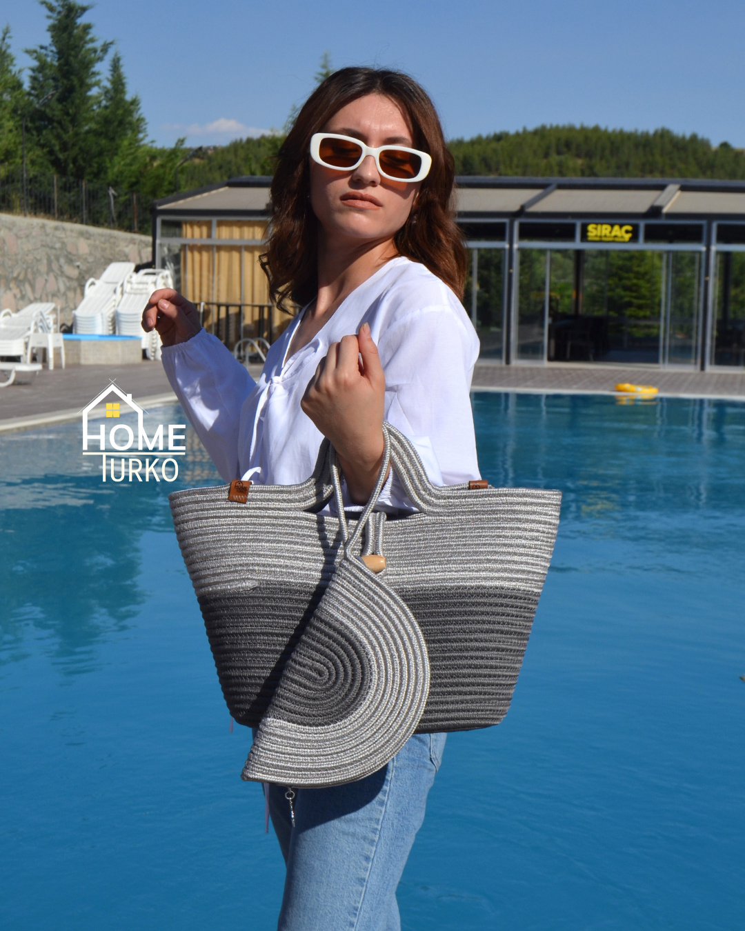 Jute Decorative Zippered 2-Pack Bohemian Style Wallet