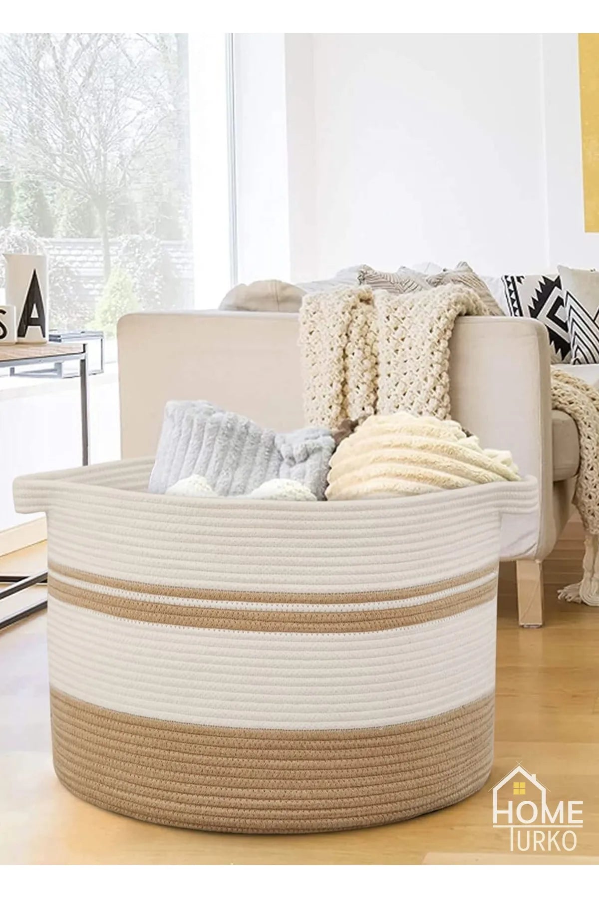 Bohem Çamaşır Sepeti 40x30cm