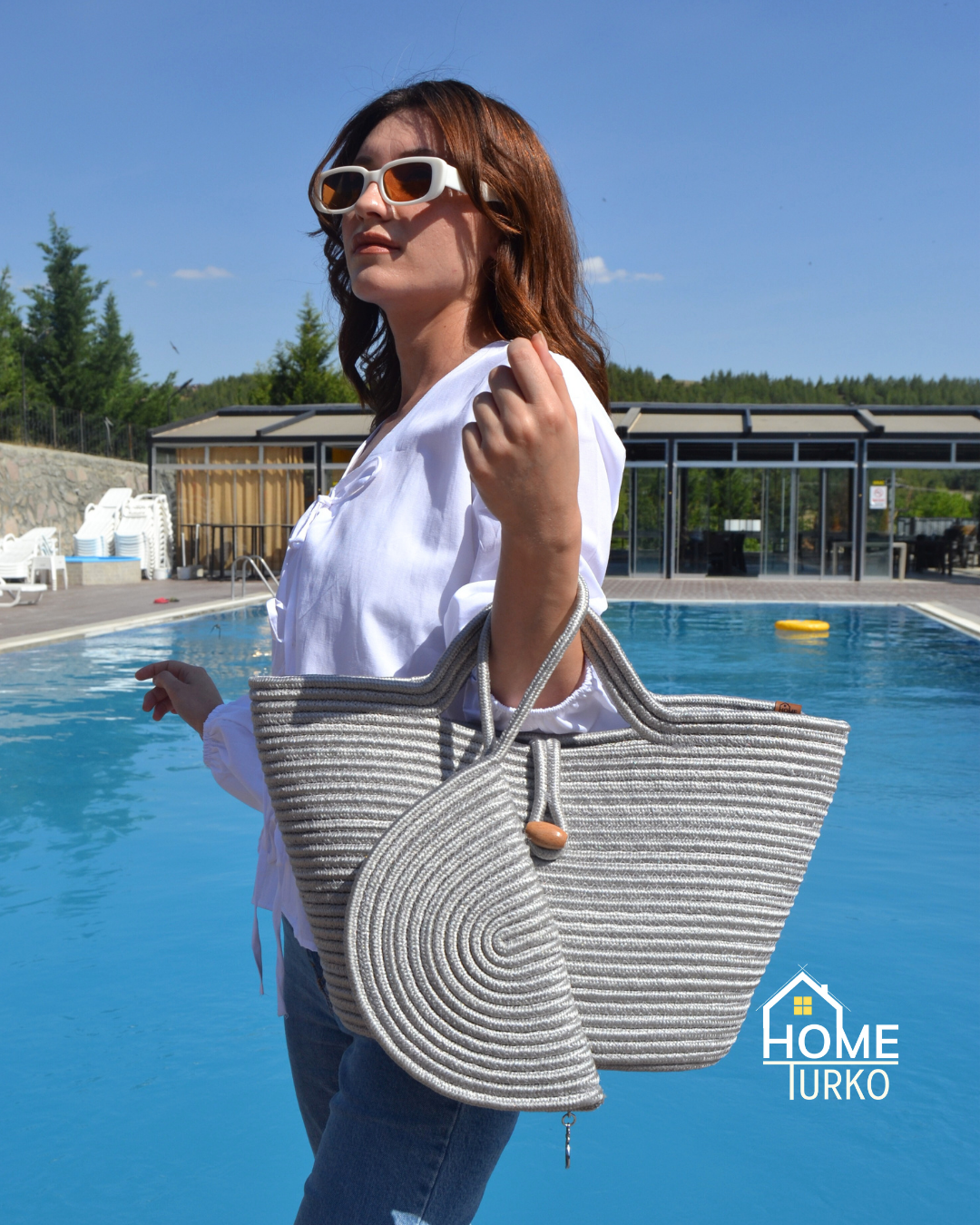 Jute Decorative Zippered 2-Pack Bohemian Style Wallet