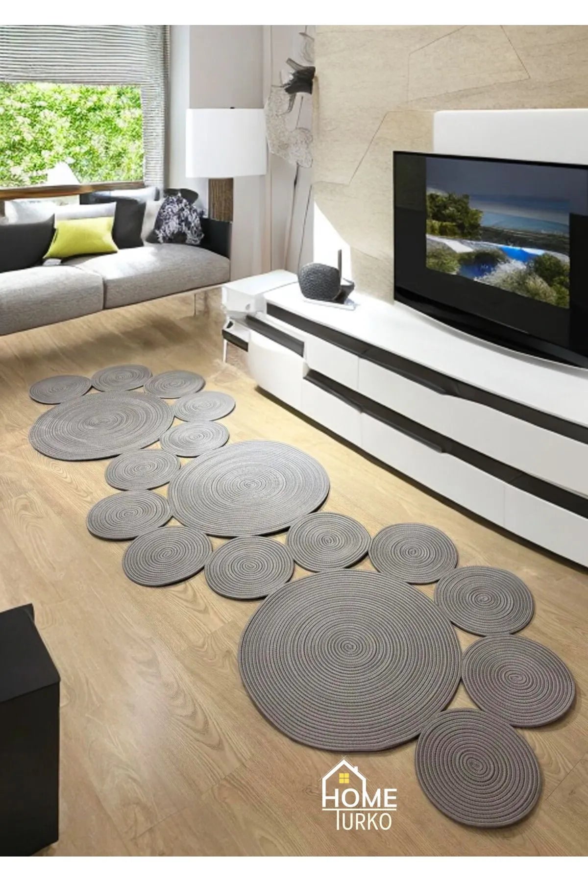 Jute Bohemian Carpet & Rug & Mat