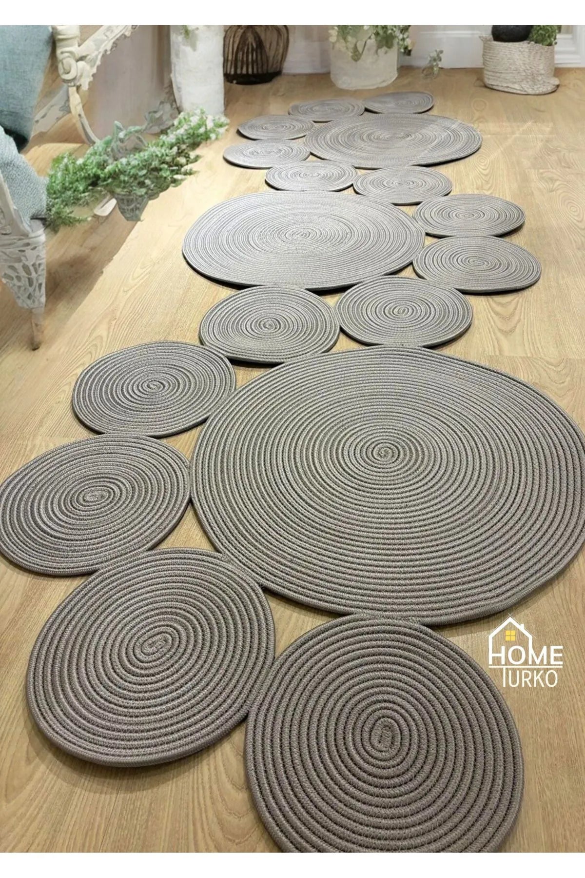 Jute Bohemian Carpet & Rug & Mat