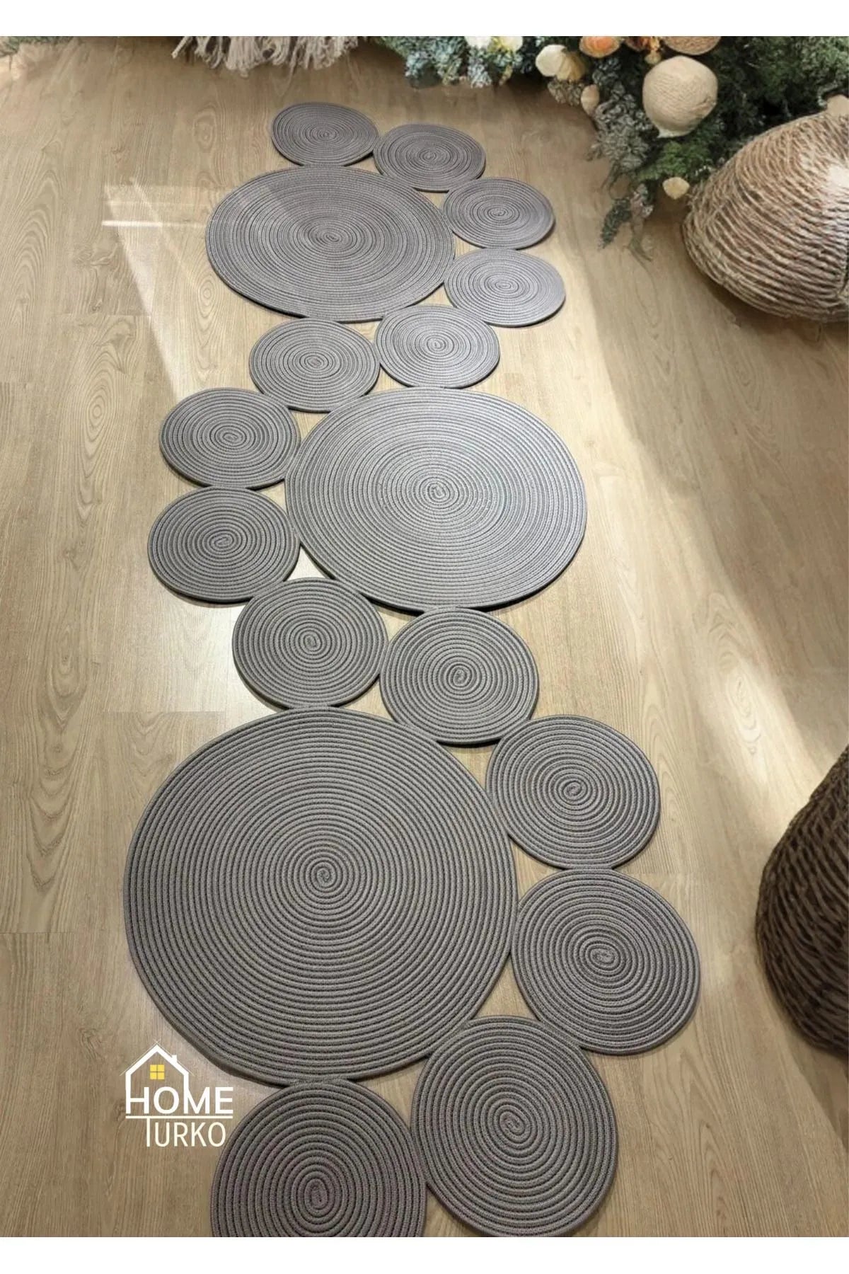 Jute Bohemian Carpet & Rug & Mat