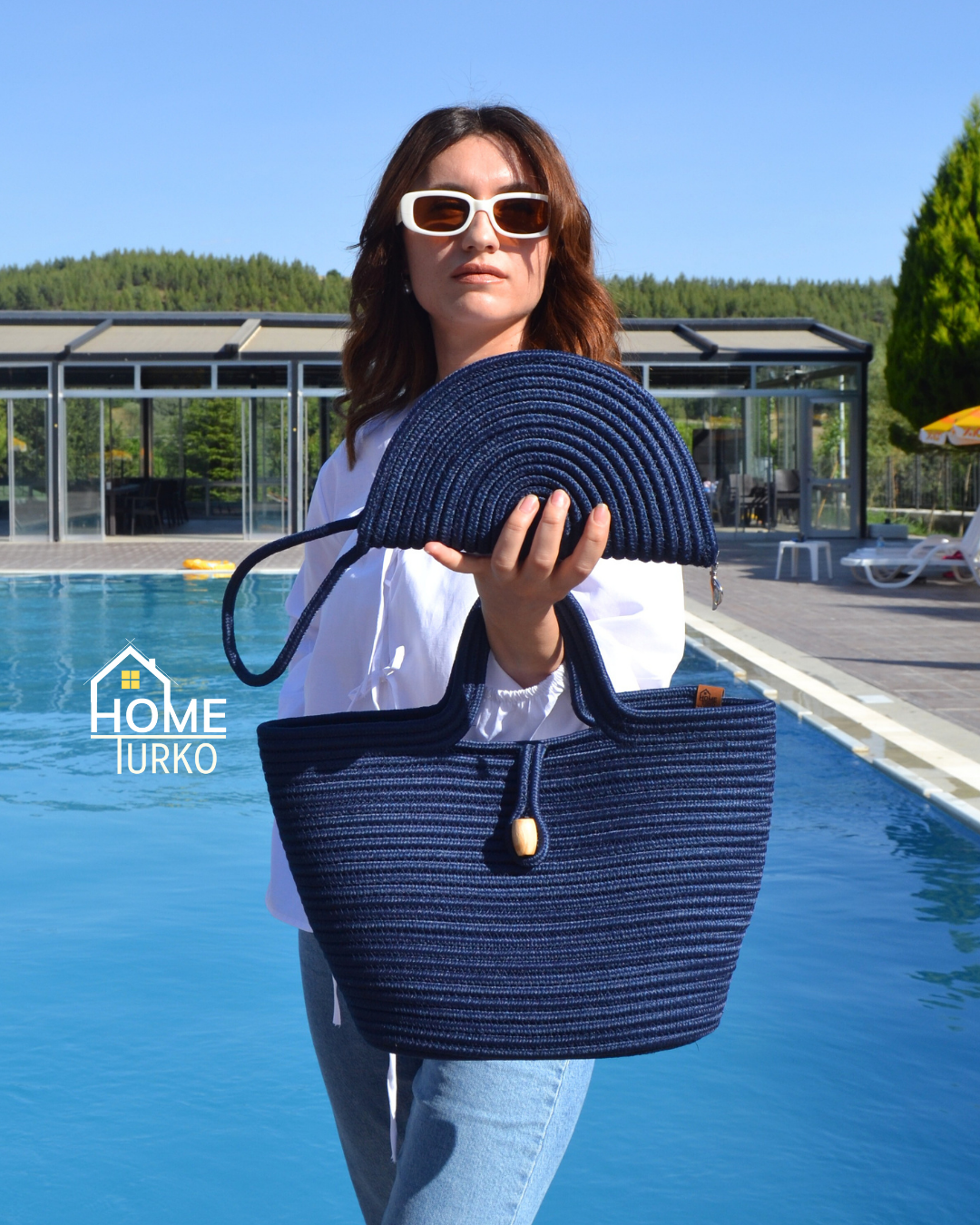 Jute Decorative Zippered 2-Pack Bohemian Style Wallet