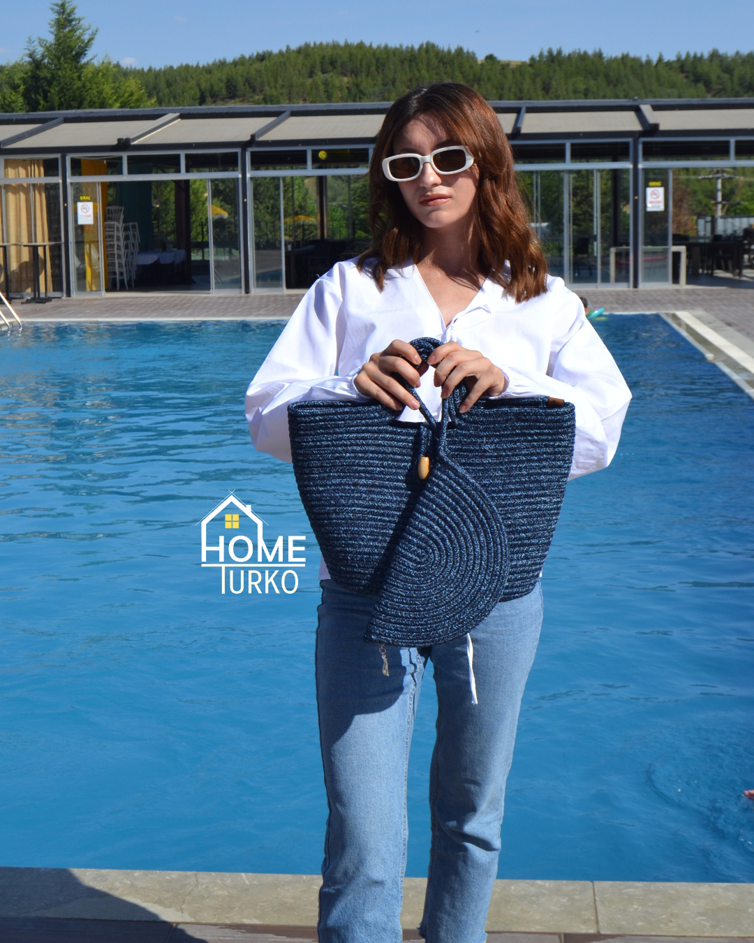 Jute Decorative Zippered 2-Pack Bohemian Style Wallet