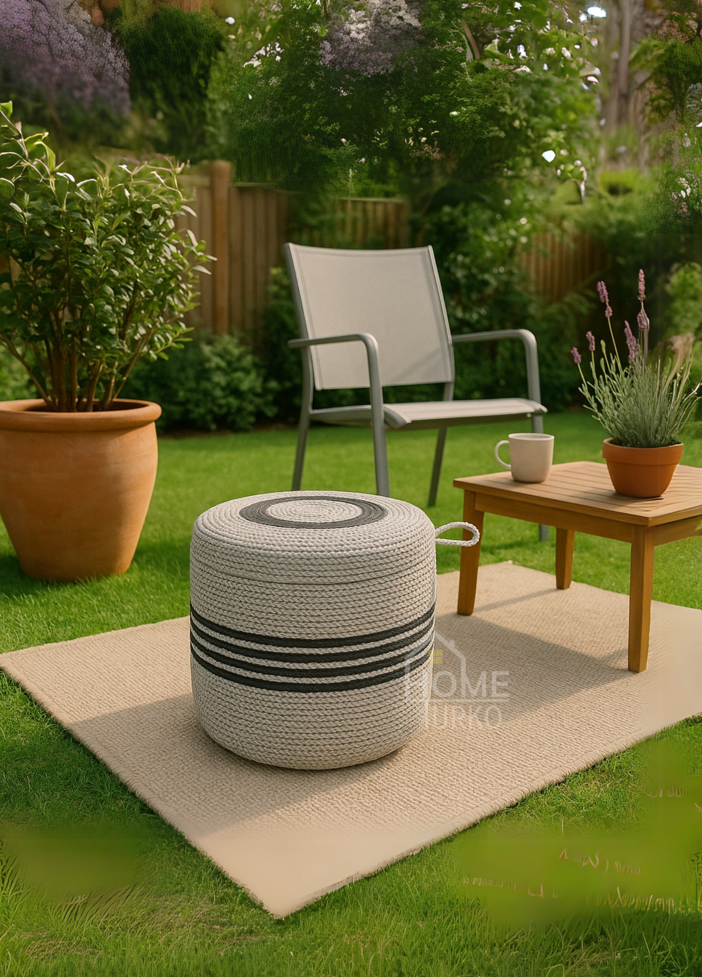 Boho Terra Moderin Jüt Puf