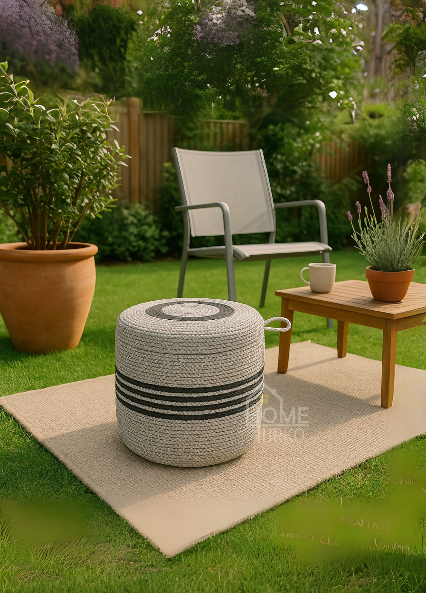 Boho Terra Moderin Jüt Puf