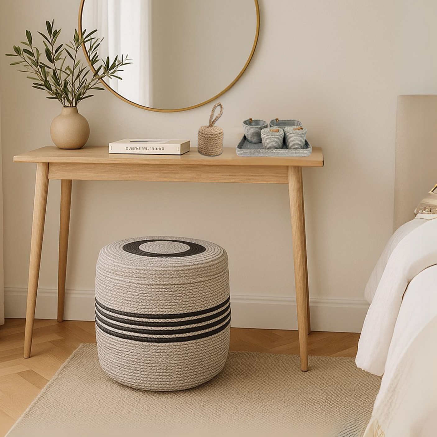 Boho Terra Moderin Jüt Puf