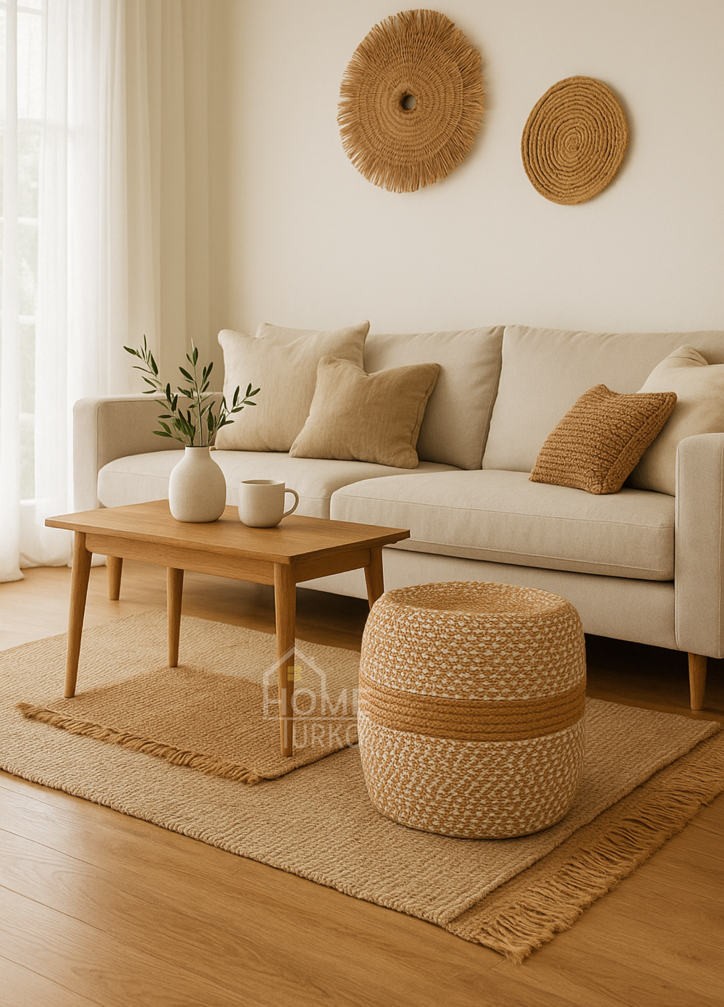 Boho Terra Moderin Jüt Puf