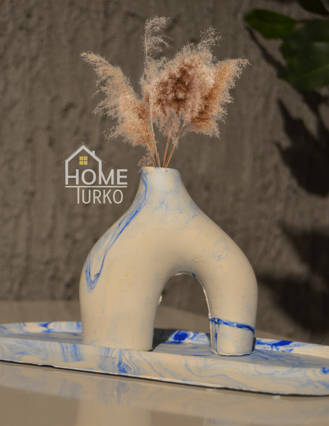 Double Bohemian Figurine and Ornamental Vase